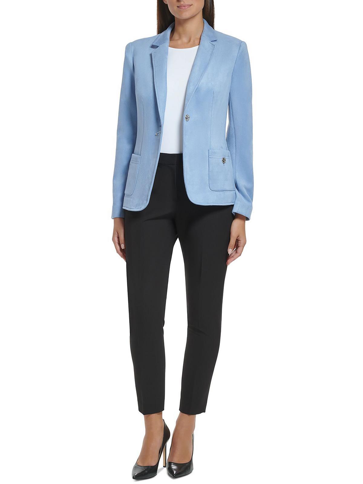 tommy hilfiger suede blazer