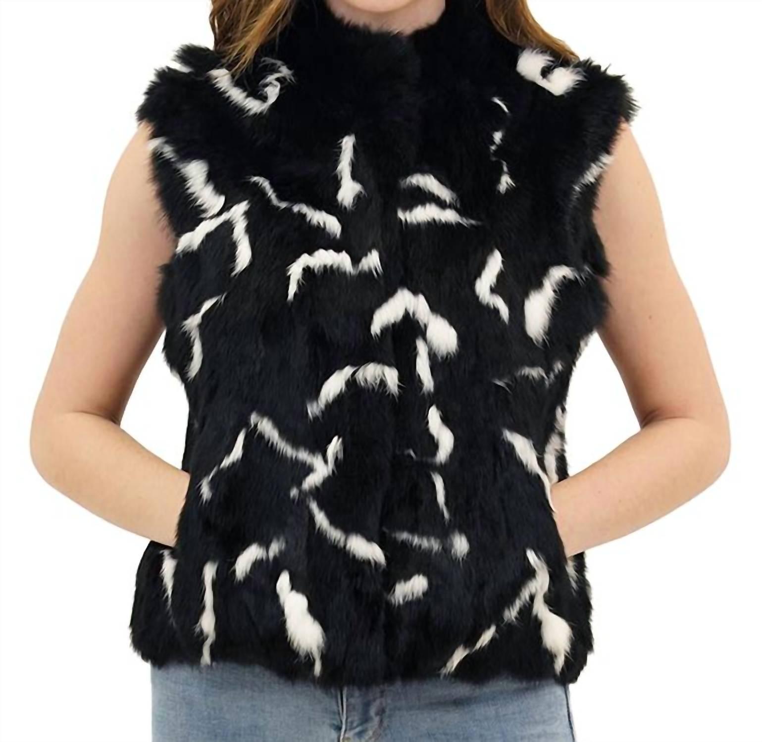 Love token genuine shop rabbit fur vest