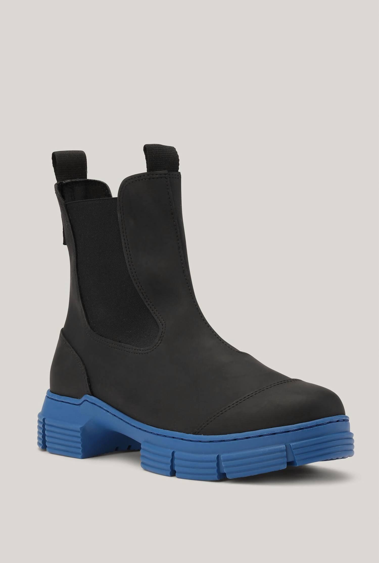 Ganni blue boots cheap
