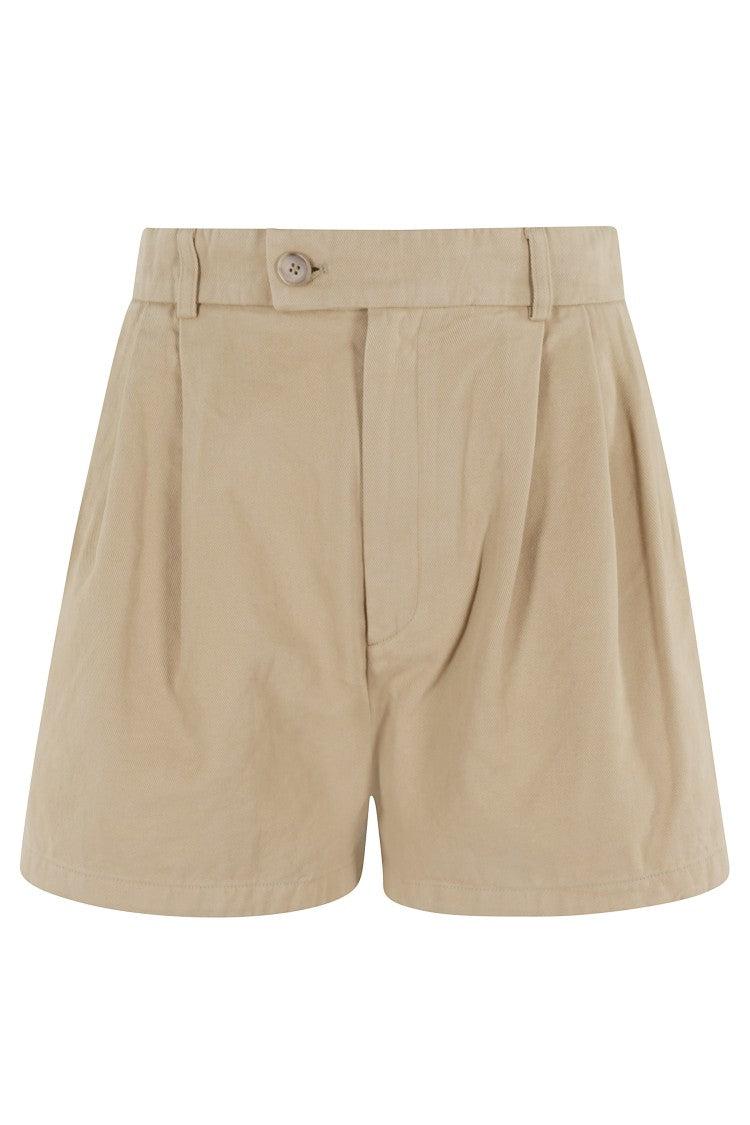 ショートパンツ FILIPPA K STRIPED DRAWSTRING SHORTS Striped Drawstring Shorts - Dark Yellow/White Stripe | Filippa K