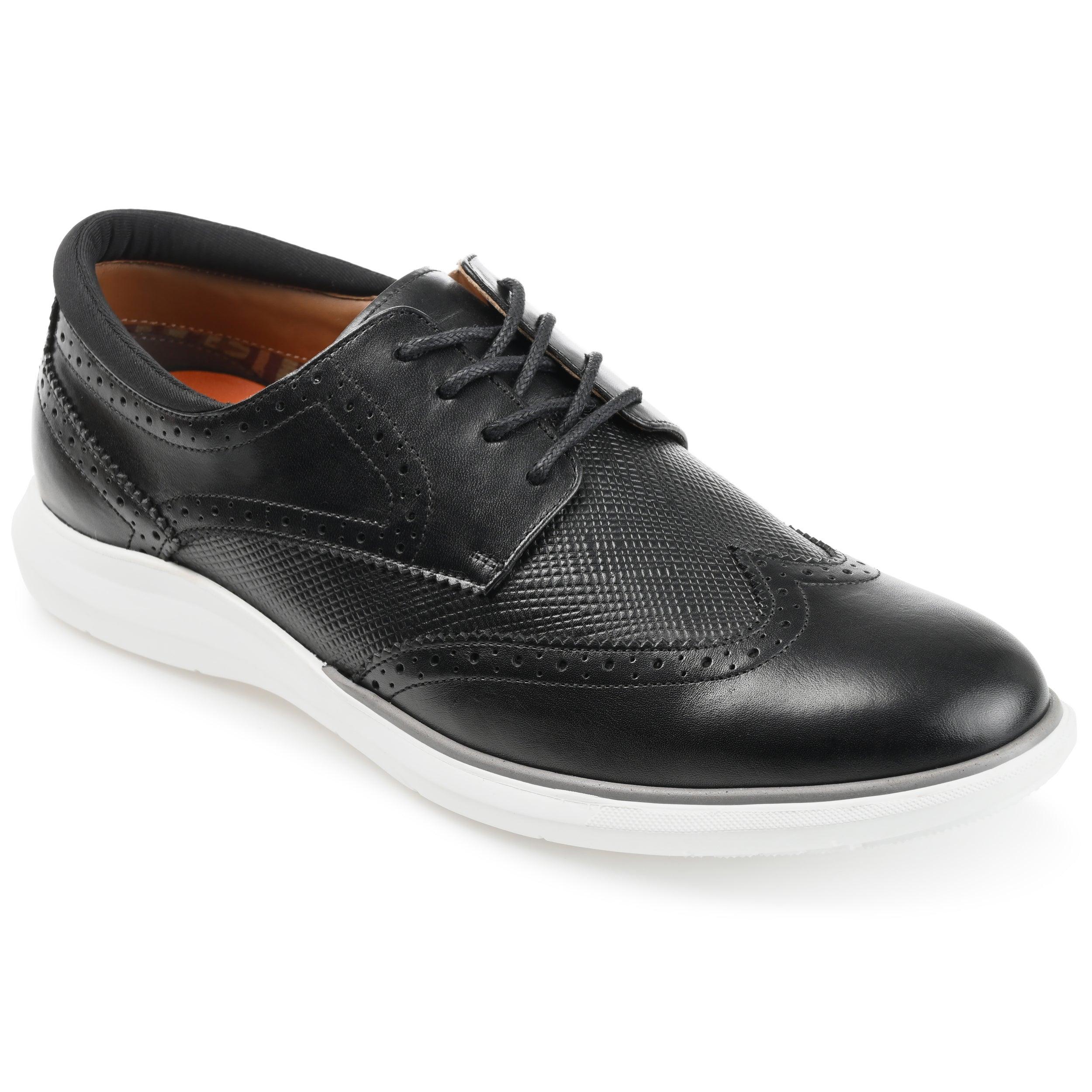 Thomas & Vine Wilder Black Leather Wingtip Derby Thomas & Vine Derby shoes for Men | Online Sale up to 80  main image 2