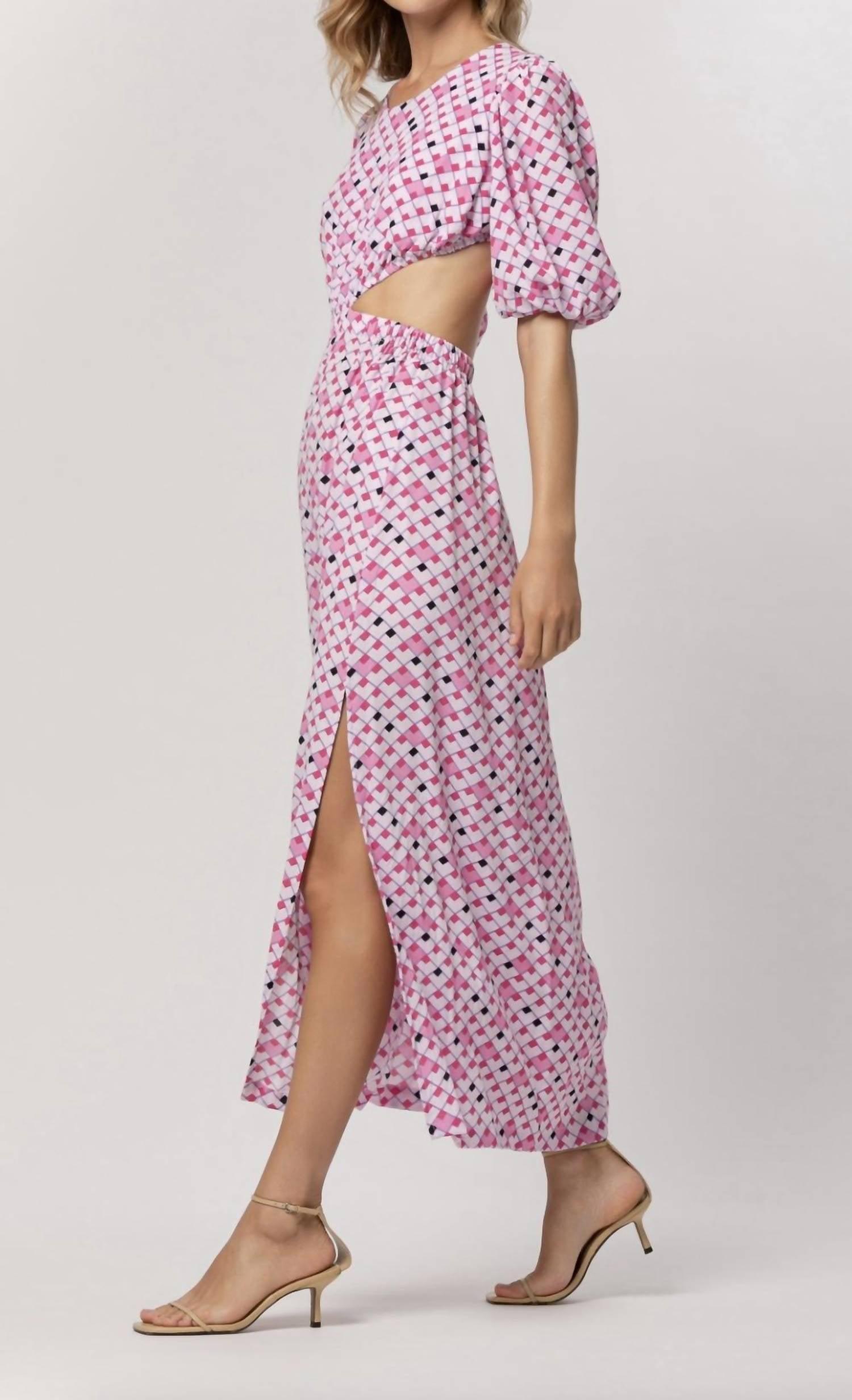 LUSANA Charlie Dress in Pink | Lyst