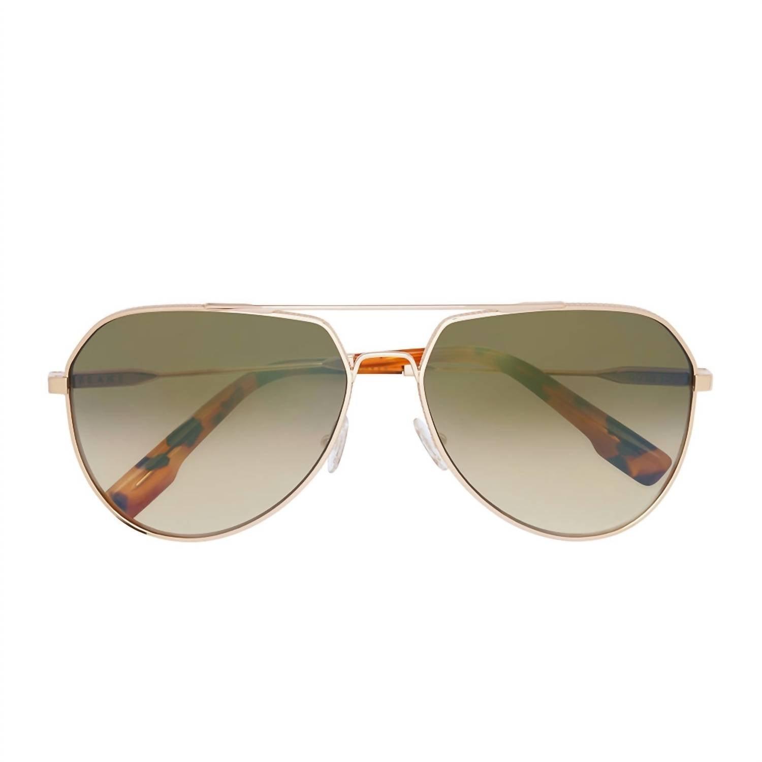 NEW IVI VISION women\'s dusky sunglasses in tigers eye/ brown gradient lens Tiger Mark Polarized Sunglasses - Oversized Cat Eye Tortoise  main image 4