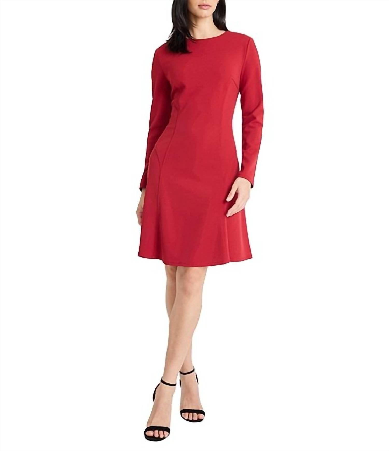 slim fit dress slacks Maggy London Women's Short-Sleeve Midi Dress - Navy Blazer main image 1