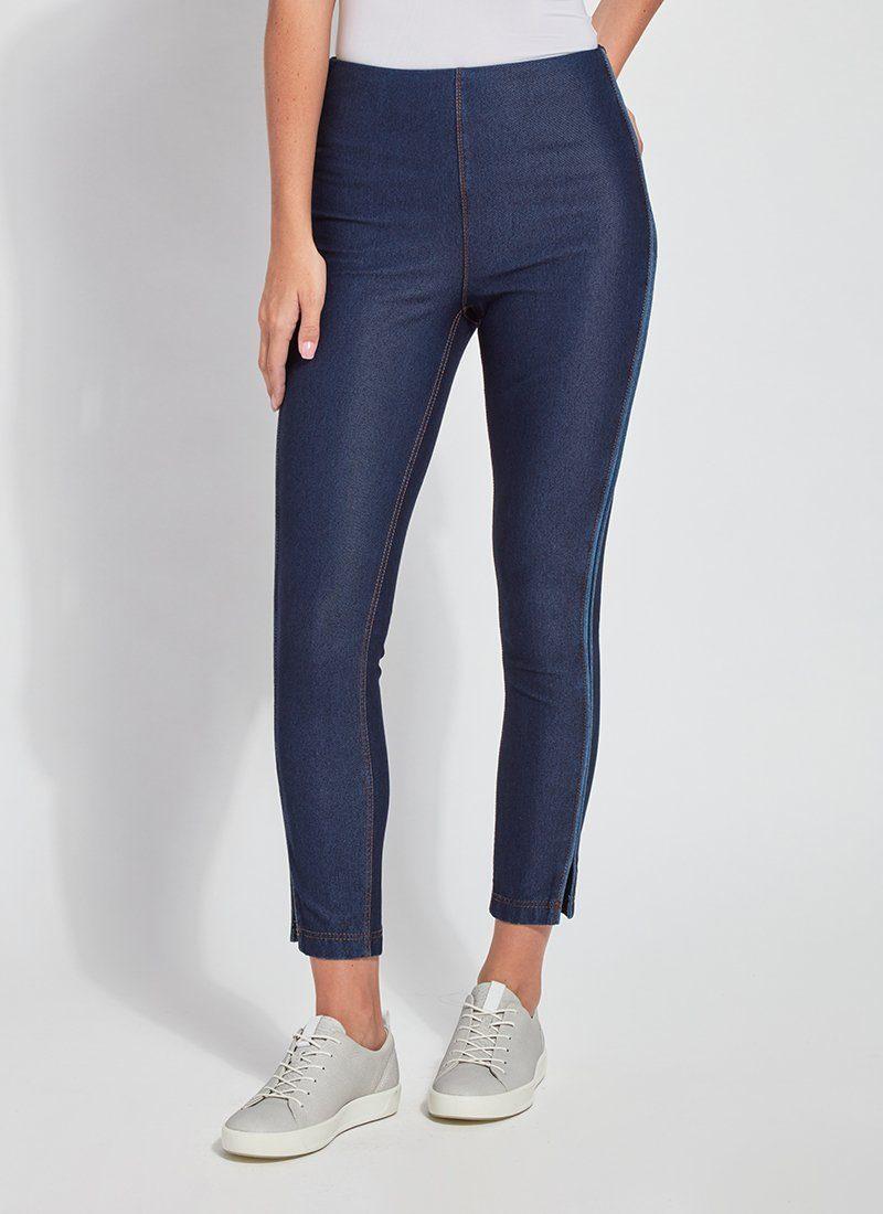 Lyssé Park Denim Legging in Blue