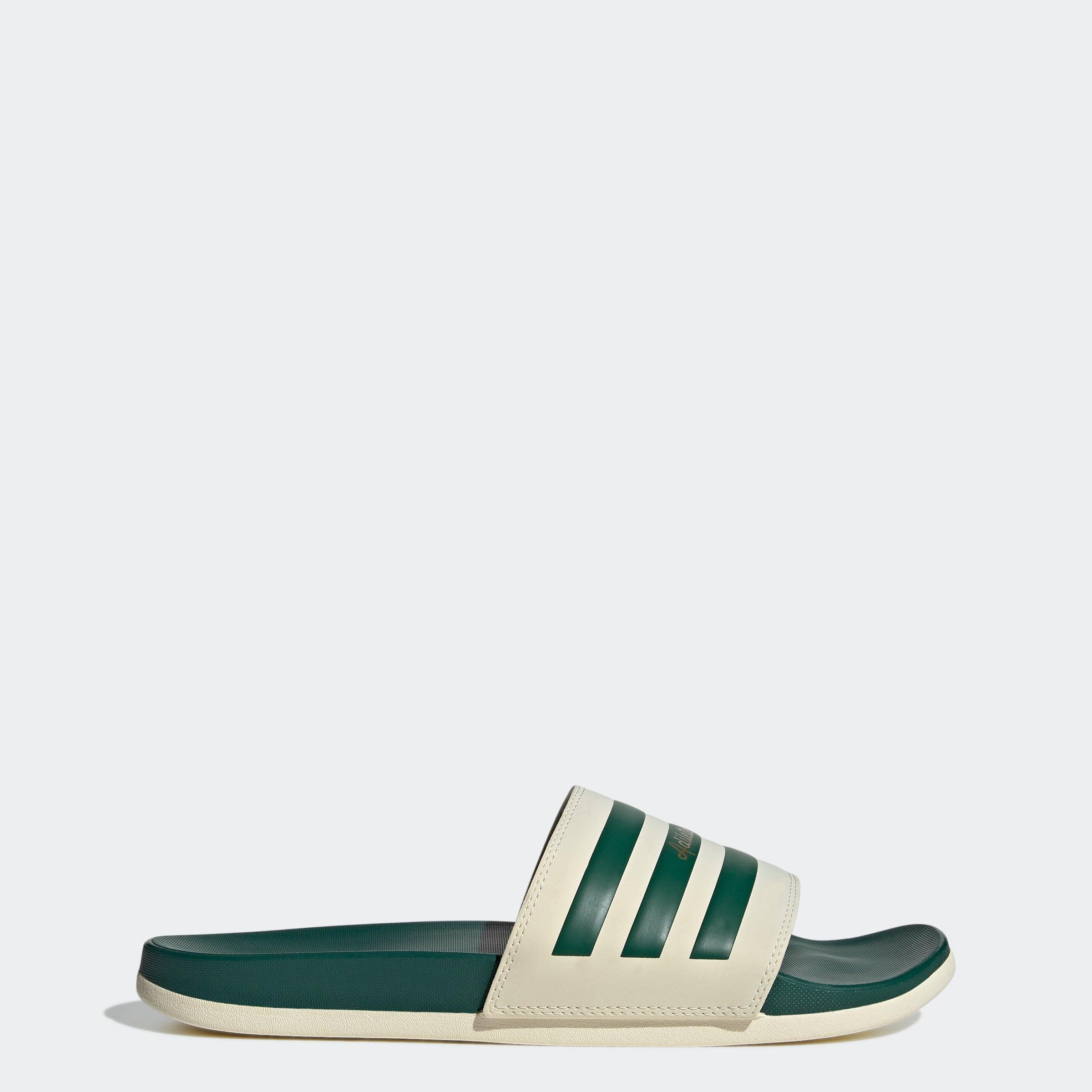 adidas Originals Adilette Comfort Slides in Green for Men | Lyst