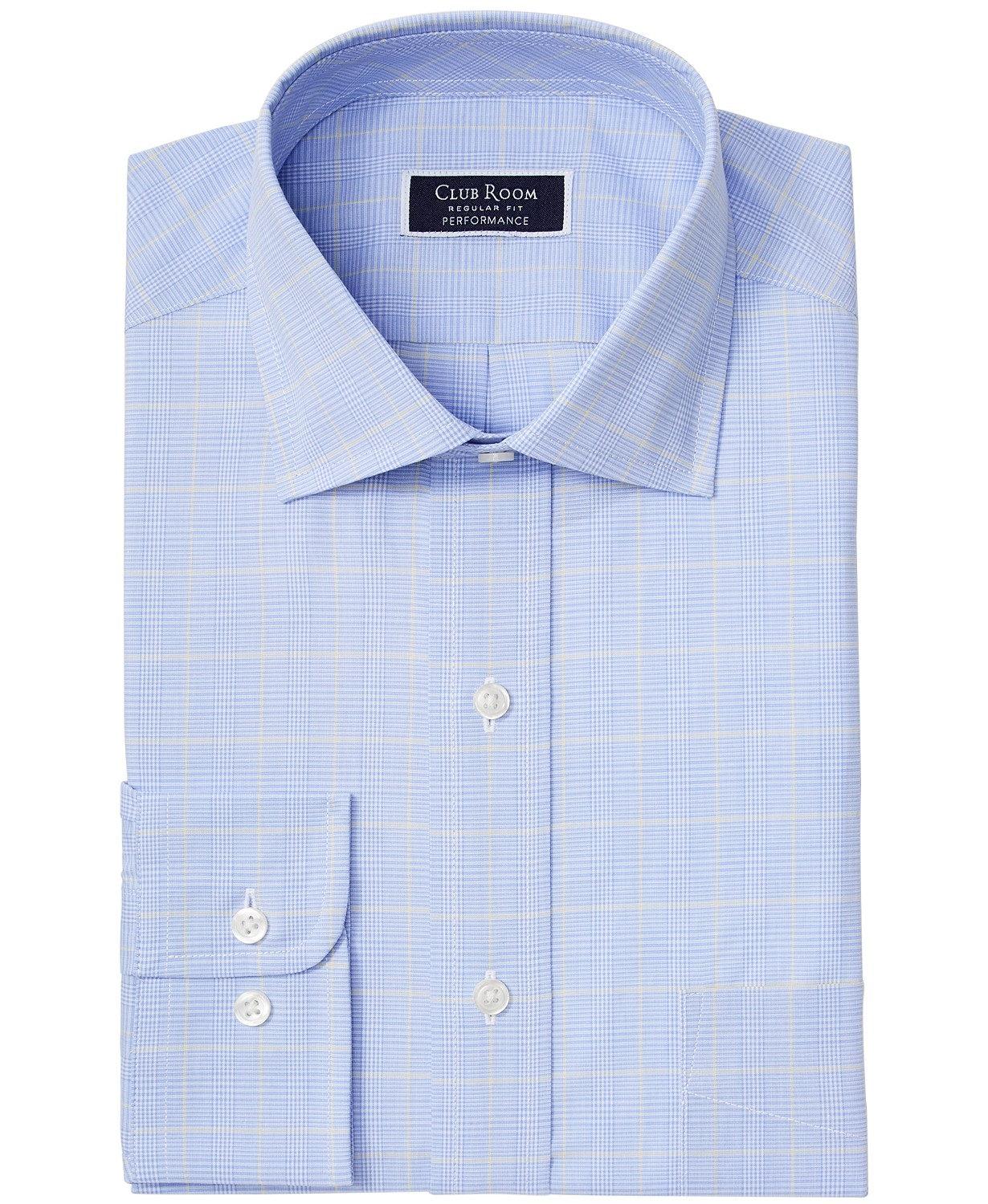 sachin and babi light blue dress Club Room Men's Regular-Fit Dress Shirt, Created for Macy's