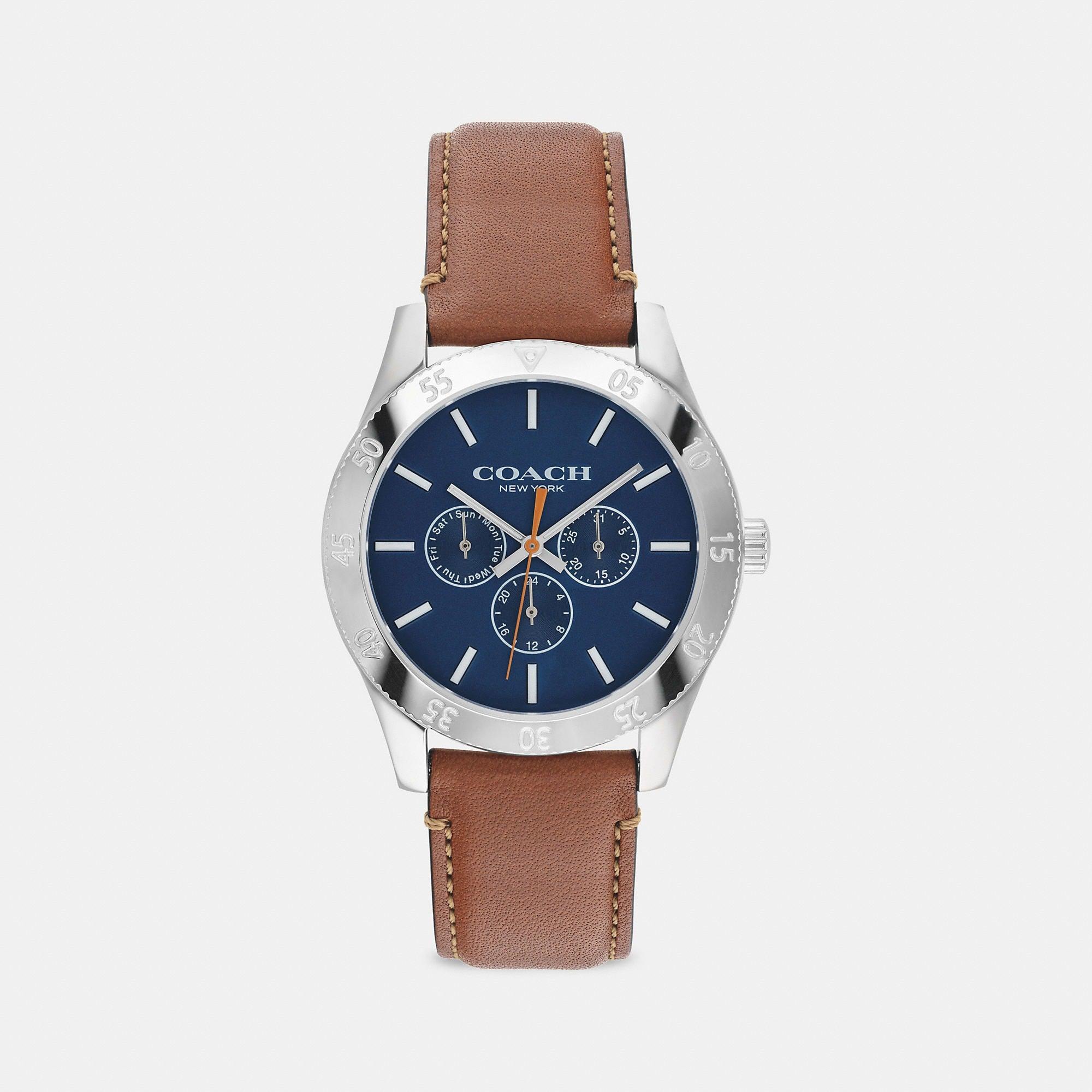 COACH Casey Watch 42 Mm in Blue for Men Lyst
