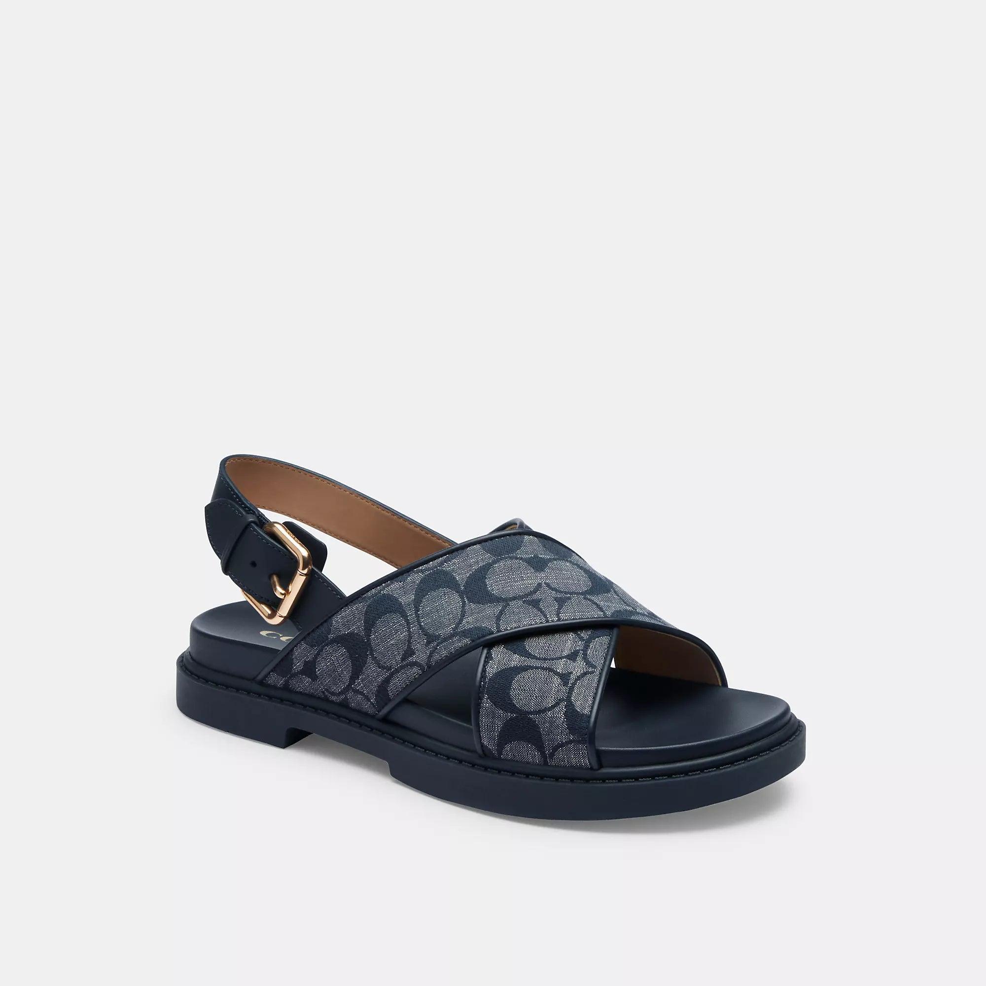COACH Fraser Sandal in Blue Lyst