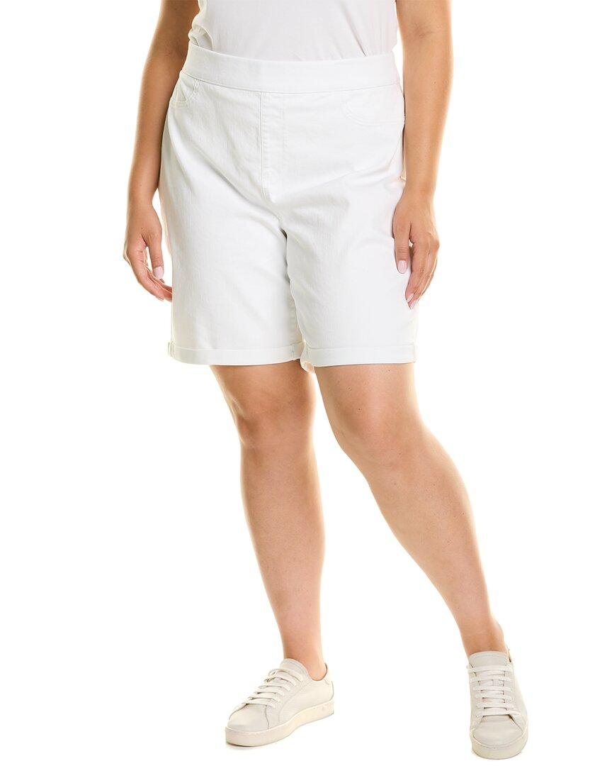NYDJ Cotton Plus Pull-on Short in White 