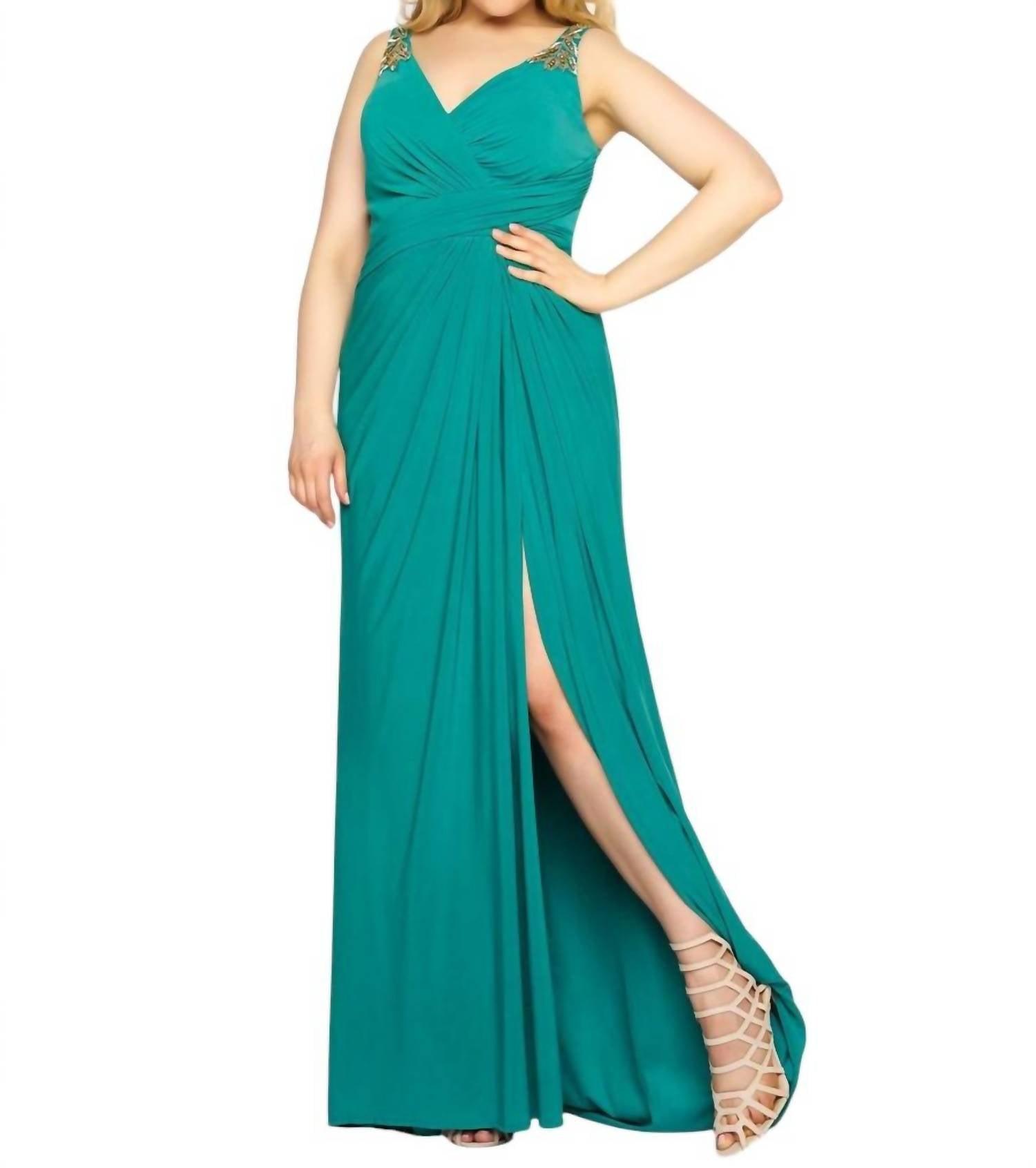 open lace back dress Zapakasa Women Green Off the Shoulder Satin A-line Prom Dress