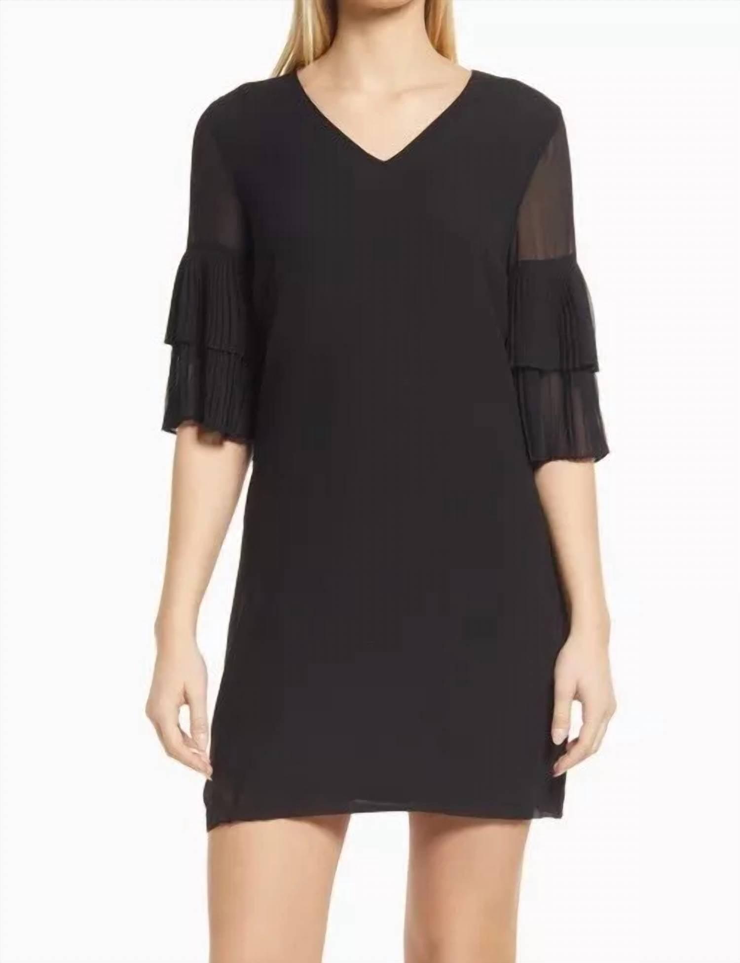 Pleat sleeve shift dress sam edelman best sale