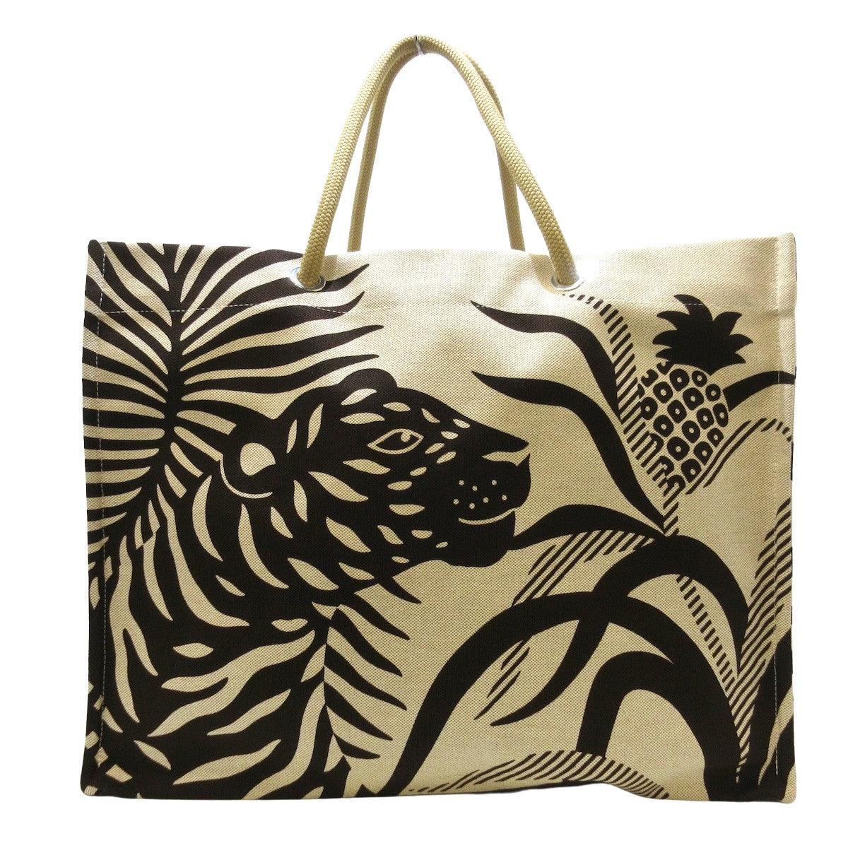 Hermès Beach Canvas Tote Bag (pre-owned) in Metallic | Lyst