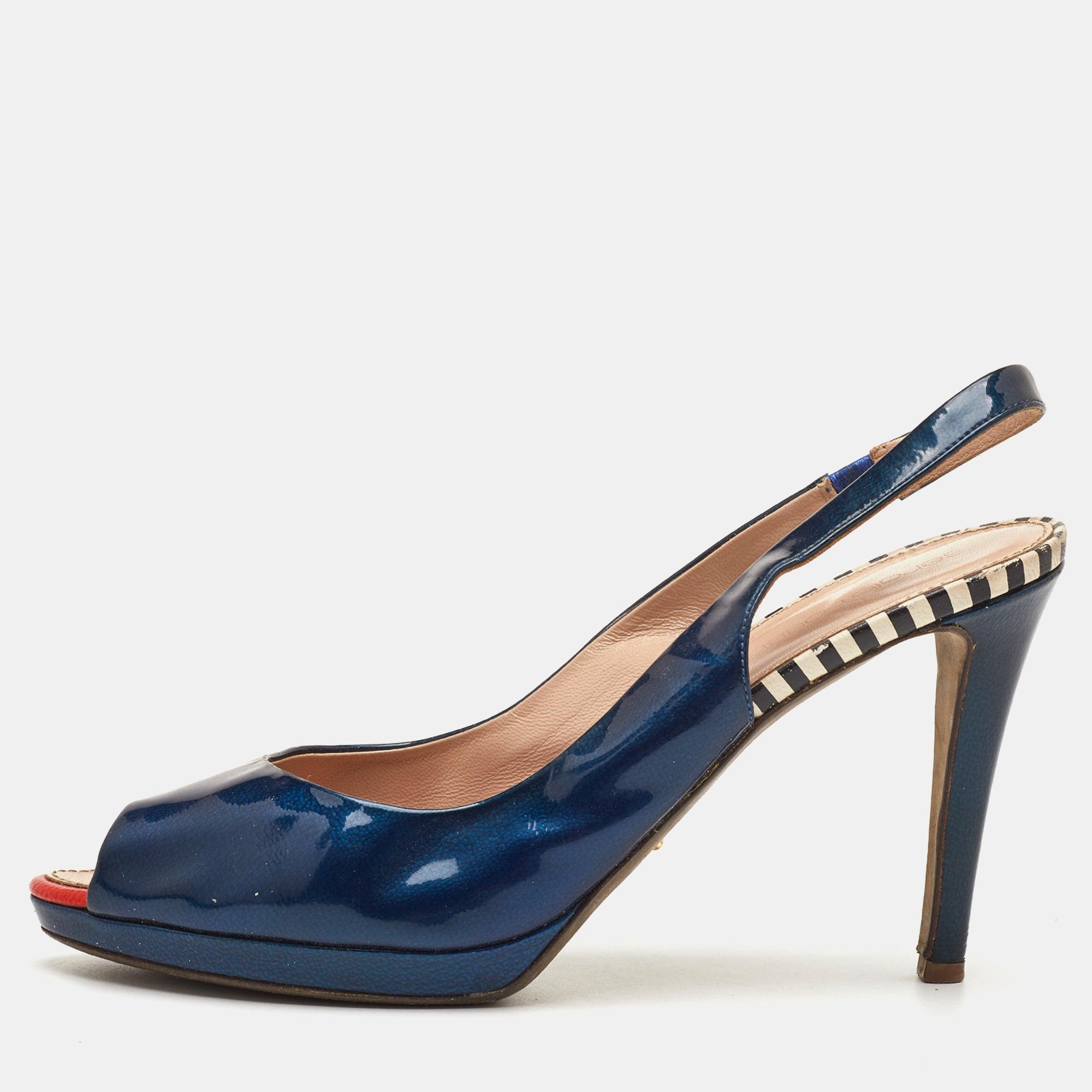 Sergio Rossi ネイビー ハイヒール Sergio Rossi Heels for Women | Online Sale up to 77% off | Lyst