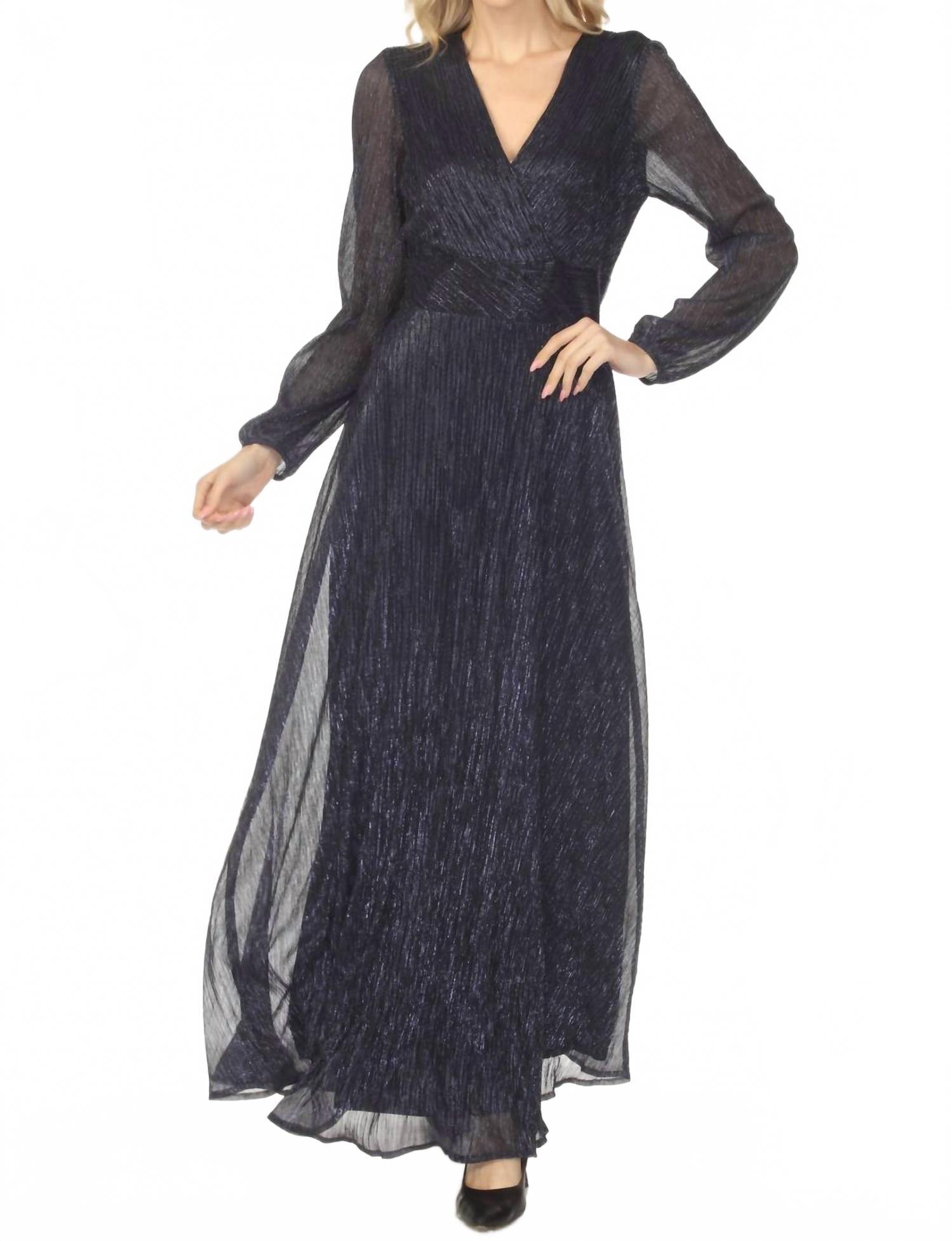 joseph ribkoff long evening dresses Ruffle One-Shoulder Pleated Evening Gown by Badgley Mischka