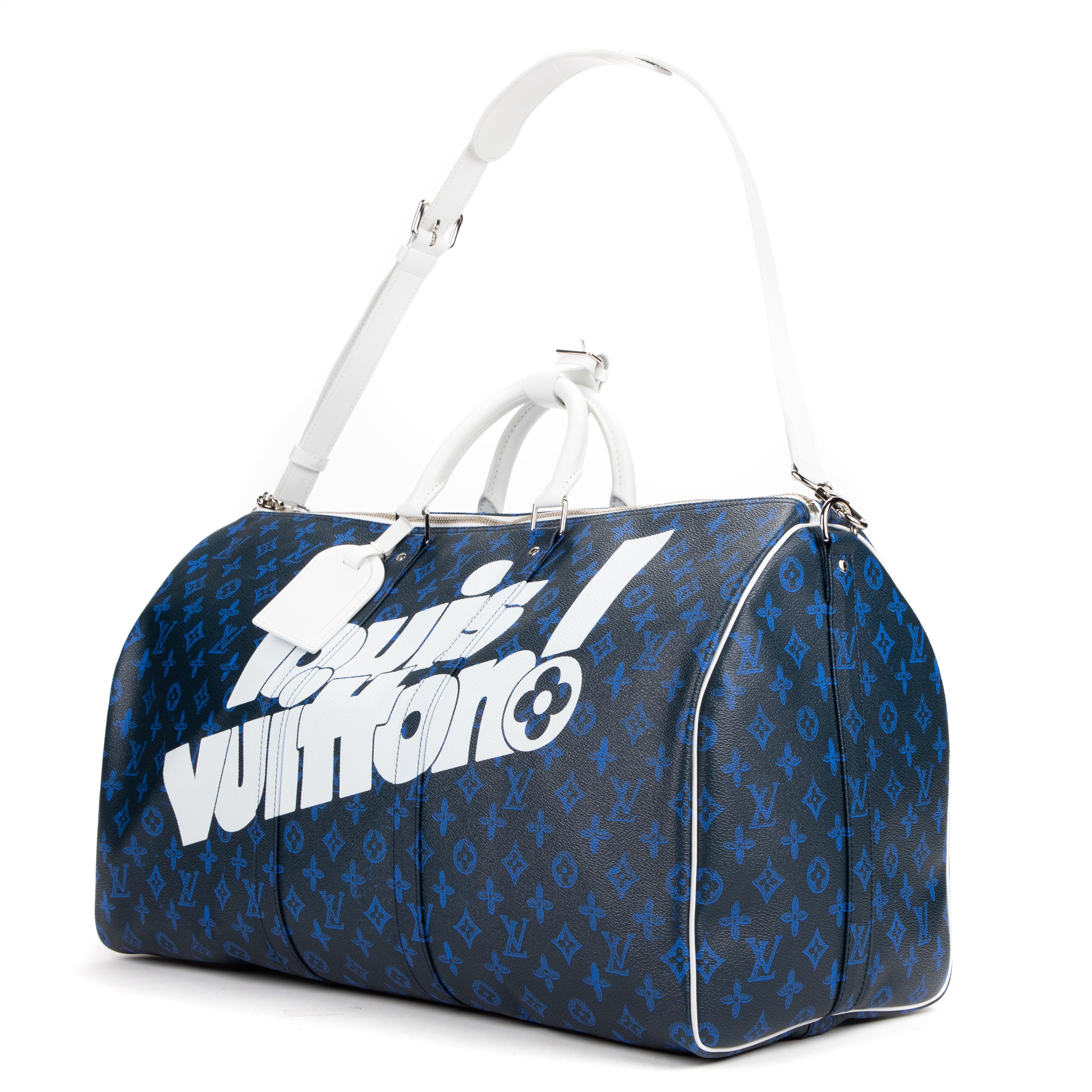 Louis Vuitton capsule Collection Everyday Keepall Bandouliere 50 in Blue