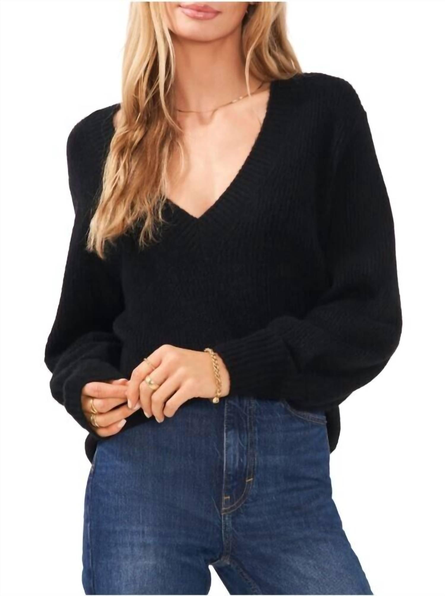 1 state bubble sleeve sweater sales