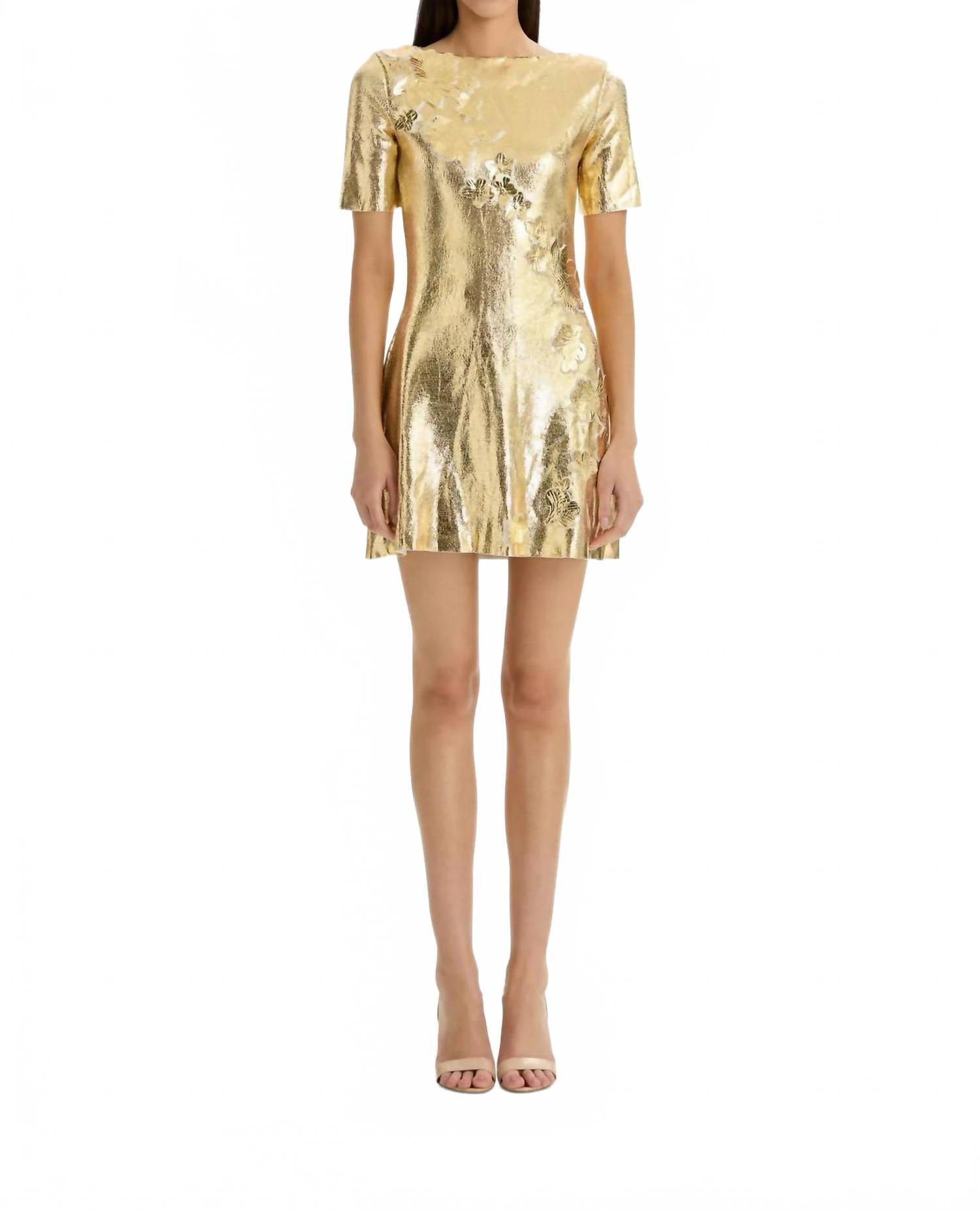 Metallic Oscar de la Renta Dresses for Women | Lyst