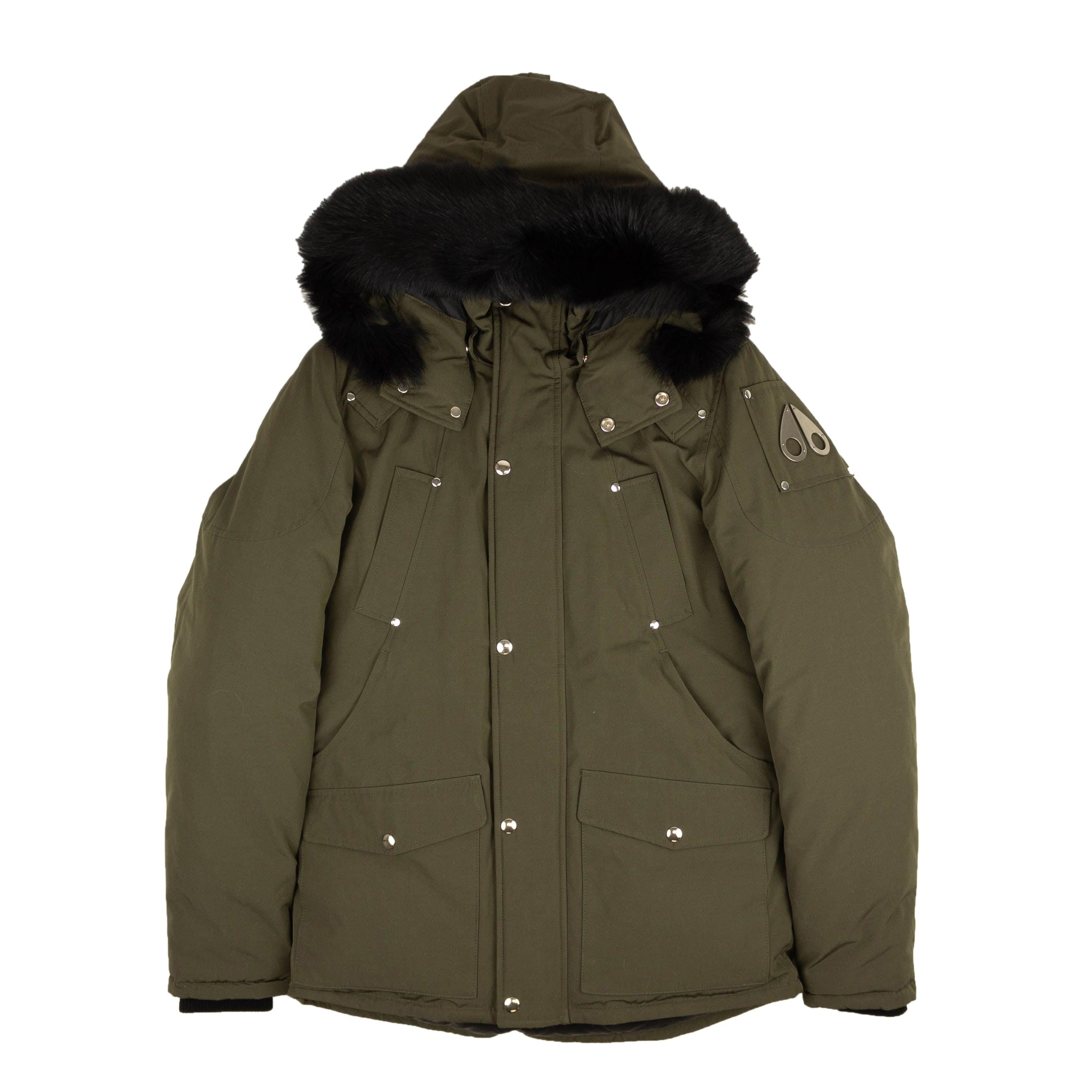 Moose Knuckles Olive Green Parka Coat for Men Lyst