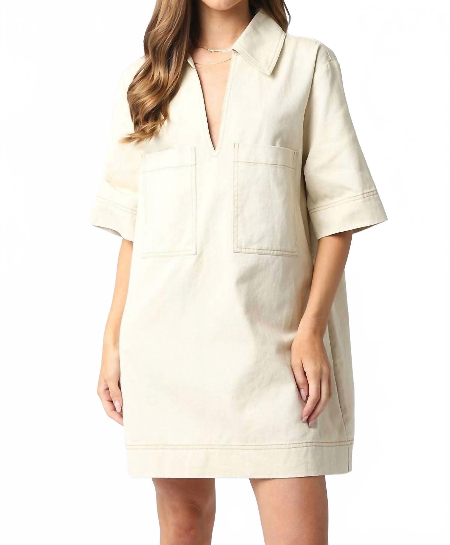 white christmas dresses Denim Deana Halter Dress – Shoptiques main image 0