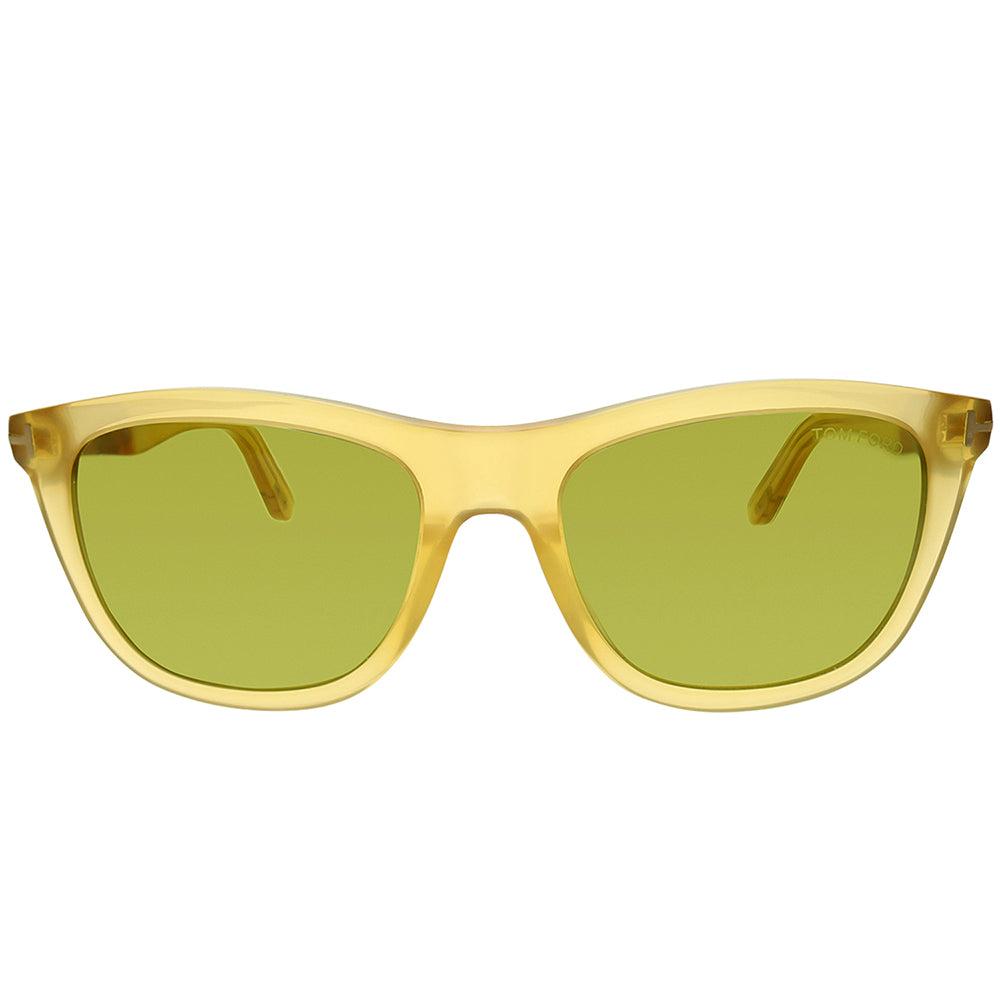 Tom Ford Andrew Ft 0500 41n 54mm Square Sunglasses in Yellow | Lyst