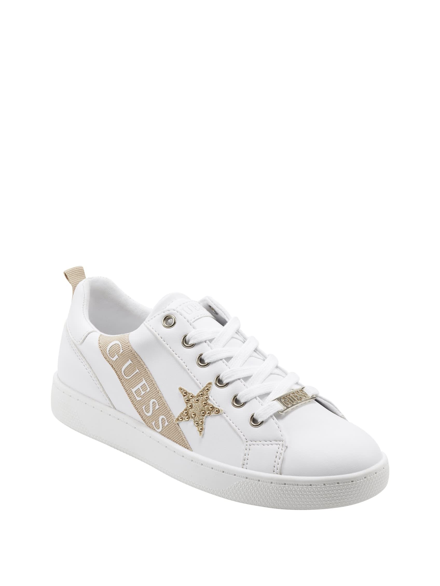 Guess Factory Risley Logo Star Sneakers in White | Lyst