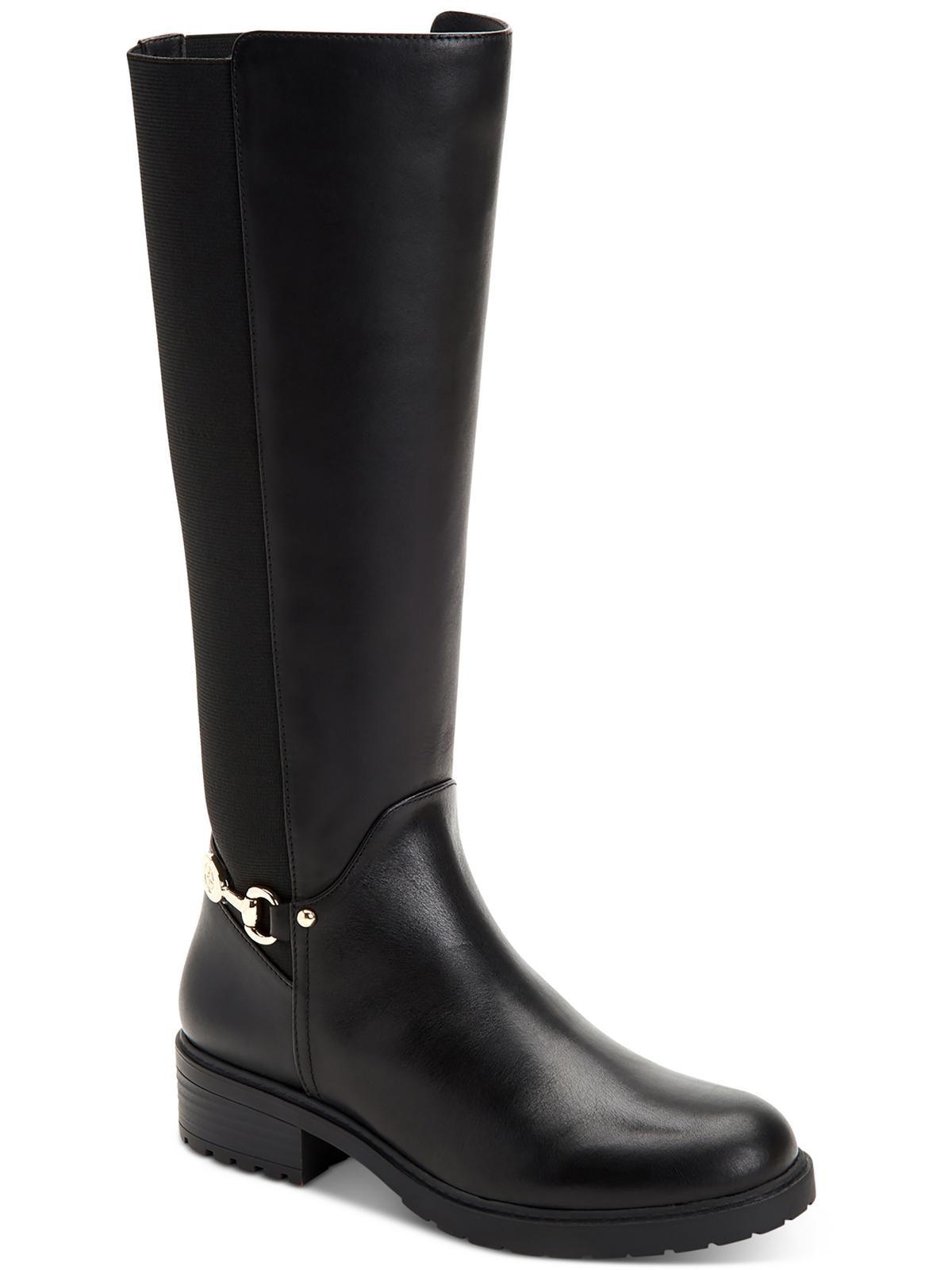 Giani Bernini Barnibee Leather Riding Knee-high Boots in Black | Lyst