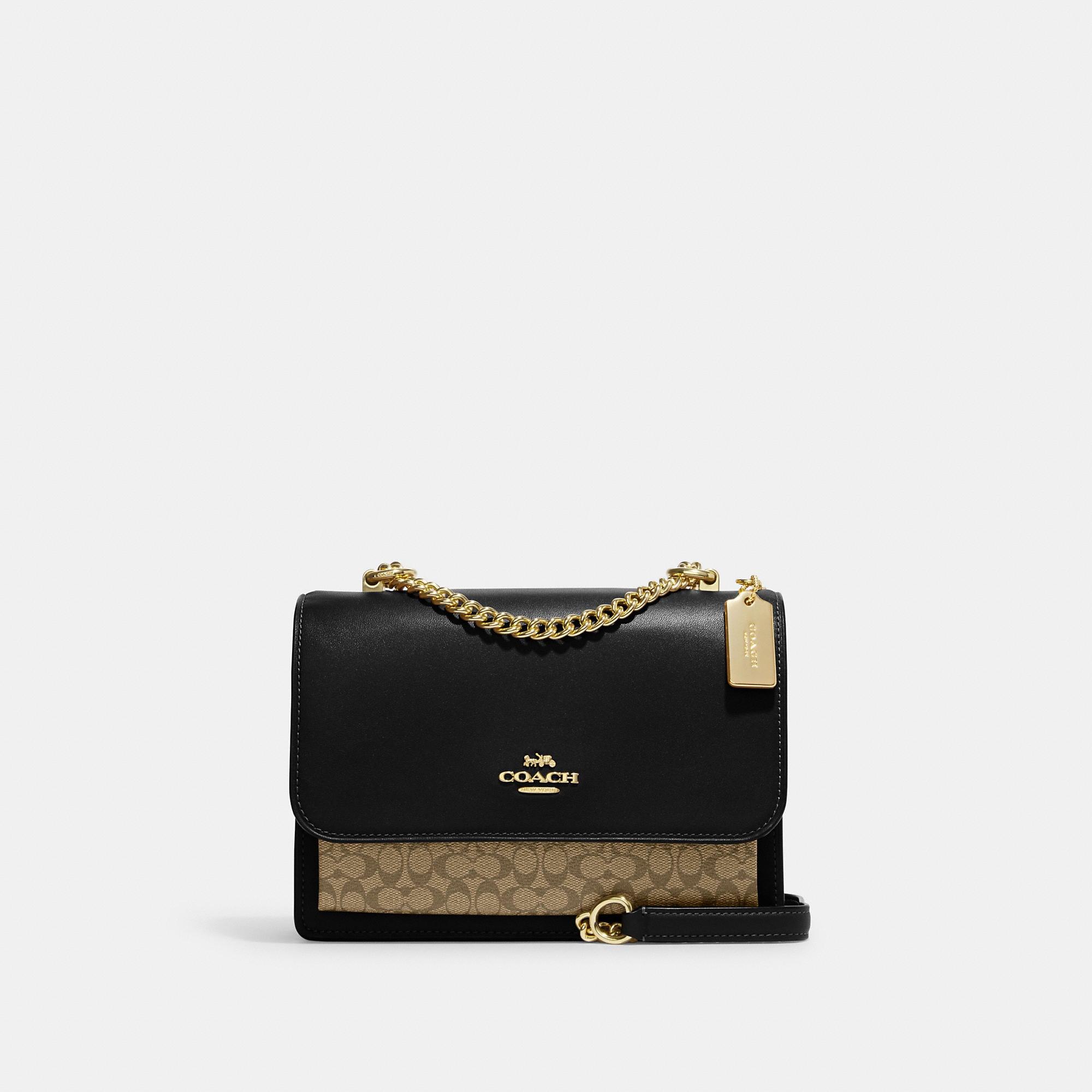 Coach Outlet Klare Crossbody In Signature Canvas in Black | Lyst