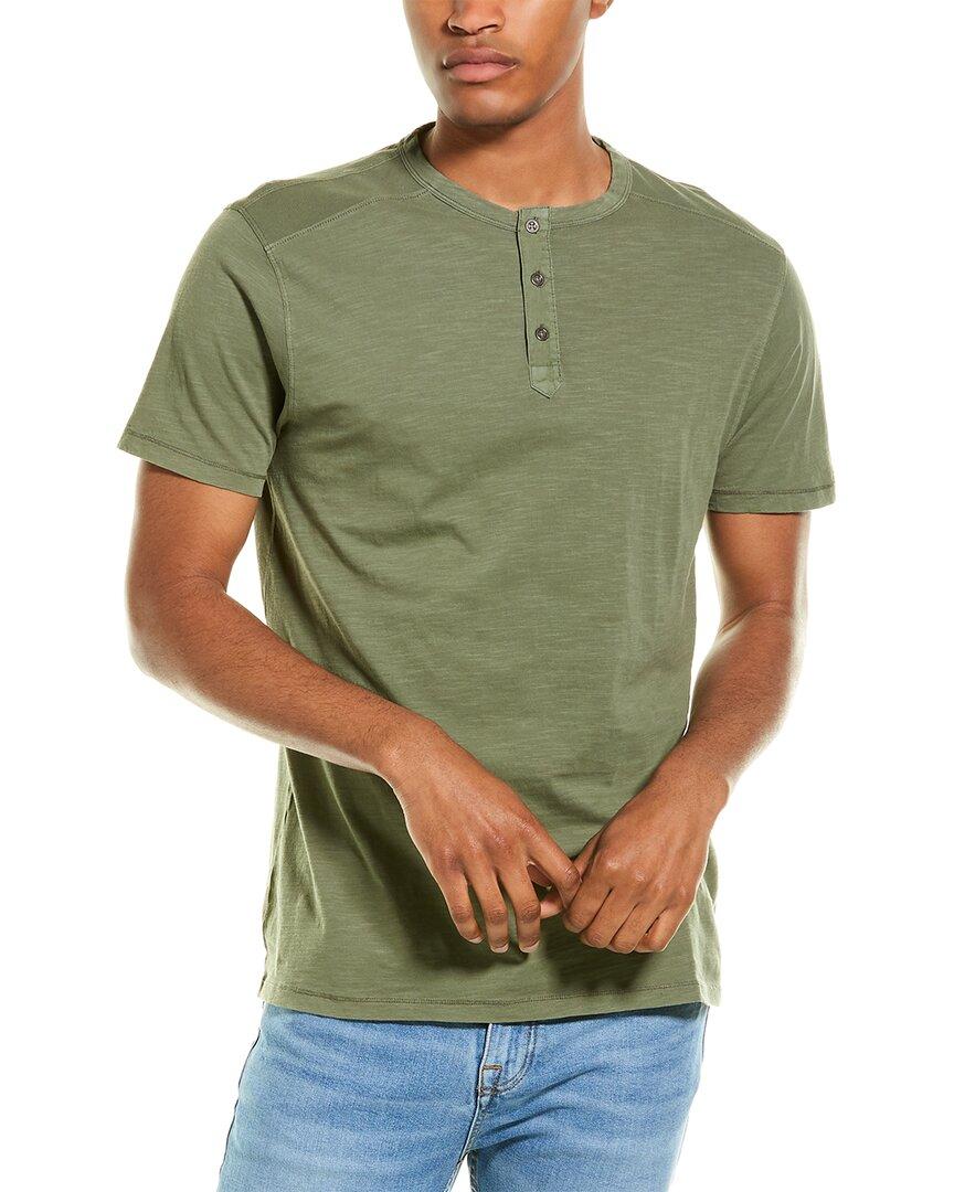 Thread & Cloth Henley T-shirt in Green for Men | Lyst