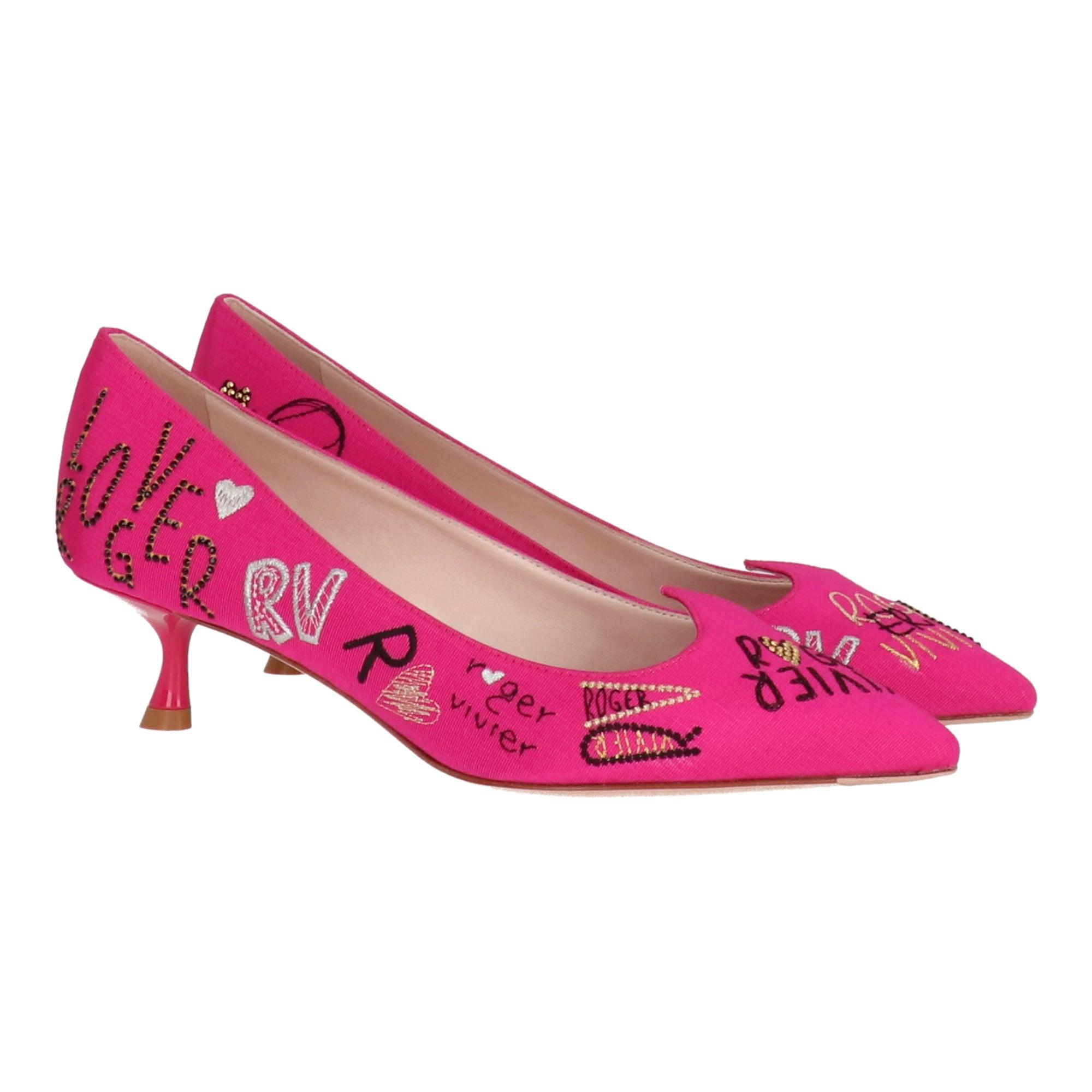 Pink Roger Vivier Flats for Women | Lyst