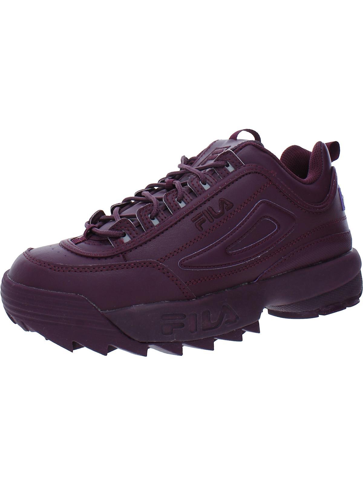 Fila Disruptor Ii Premium Leather Lace Up Athletic And Training Shoes in  Purple | Lyst