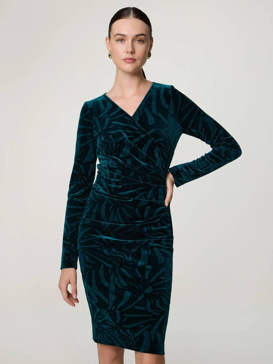 christmas jersey dress Women's Green Oversized – lts-2025-03-18 main image 1