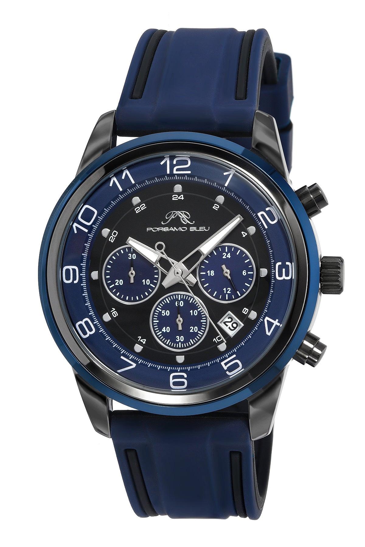 Porsamo Bleu Arthur Chronograph Silicone Watch in Blue for Men Lyst