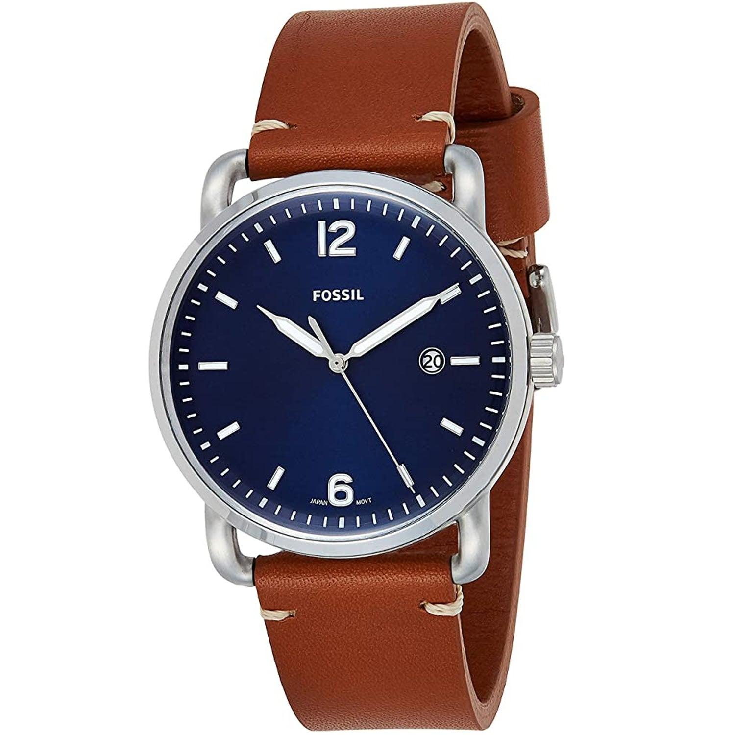 Fossil Commuter Blue Dial Watch for Men | Lyst