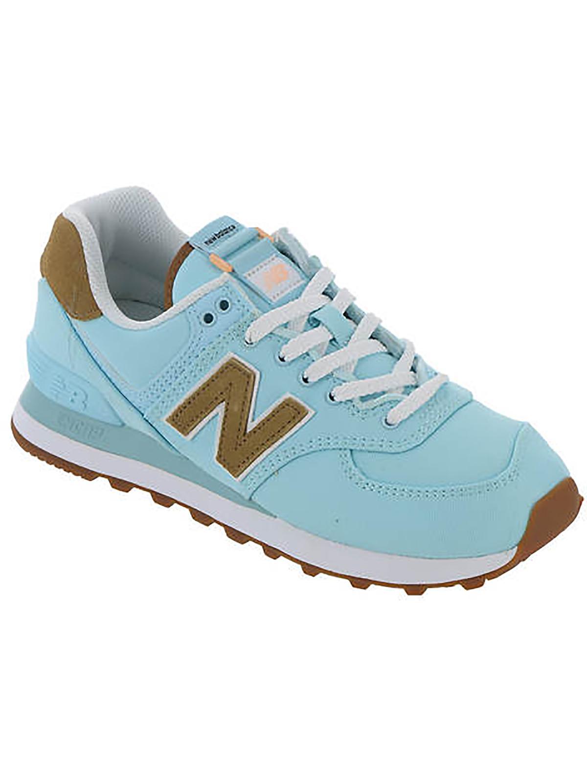 New Balance 574 Suede Trim Workout Running Shoes in Blue Lyst