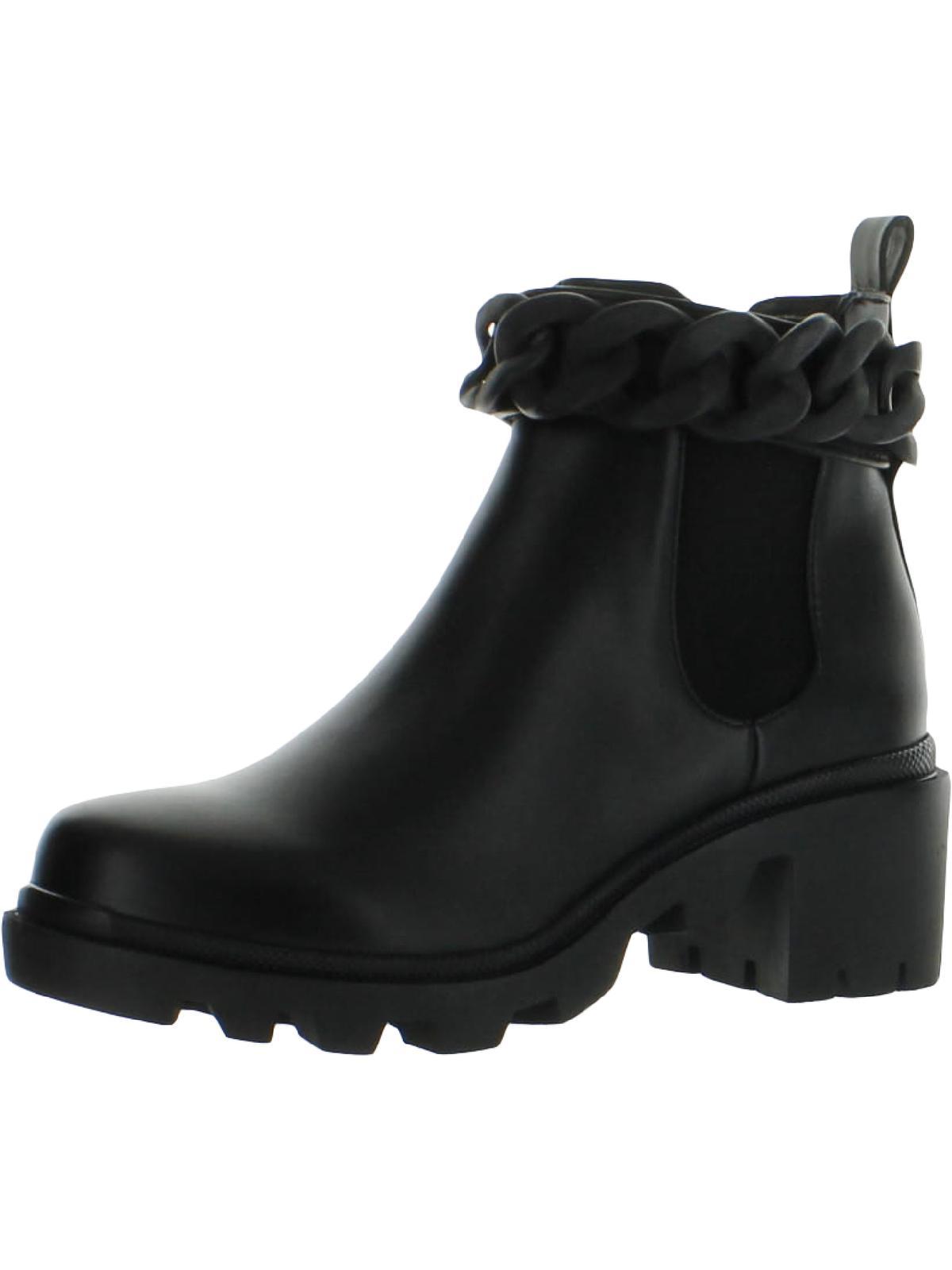 Steve Madden Amulet Chain Block Heel Ankle Boots in Black Lyst