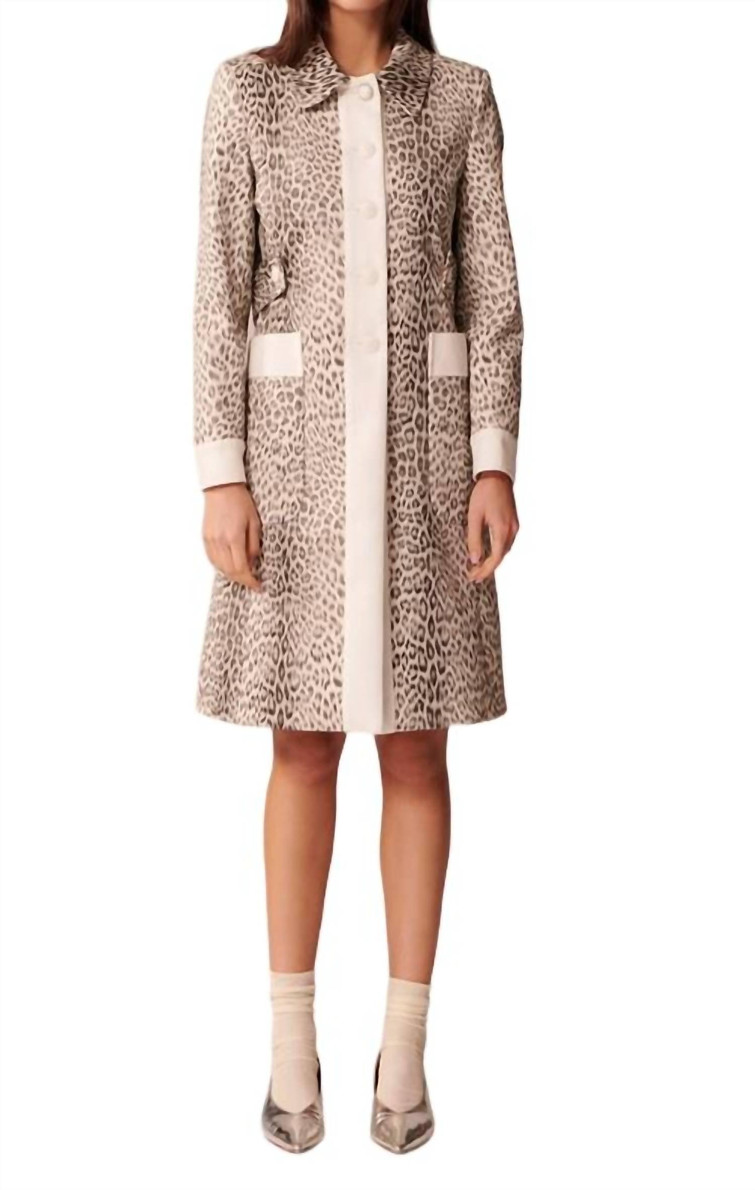Tara Jarmon Milly Coat in Natural Lyst