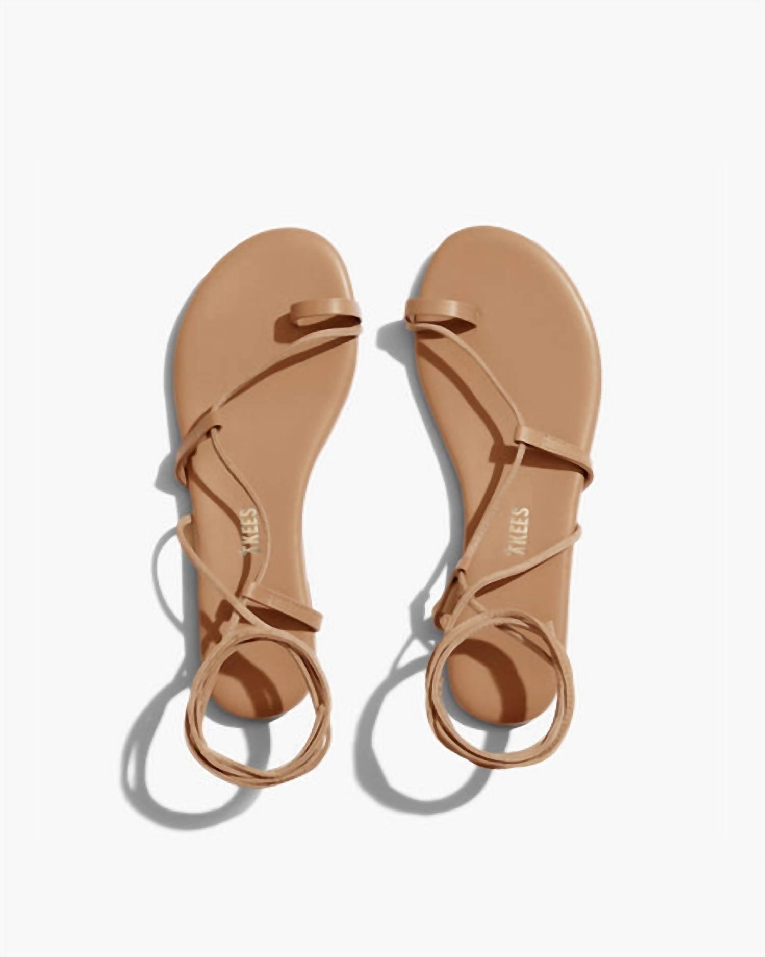 TKEES Jo Sandal In Hazelton / Tan in Natural Lyst