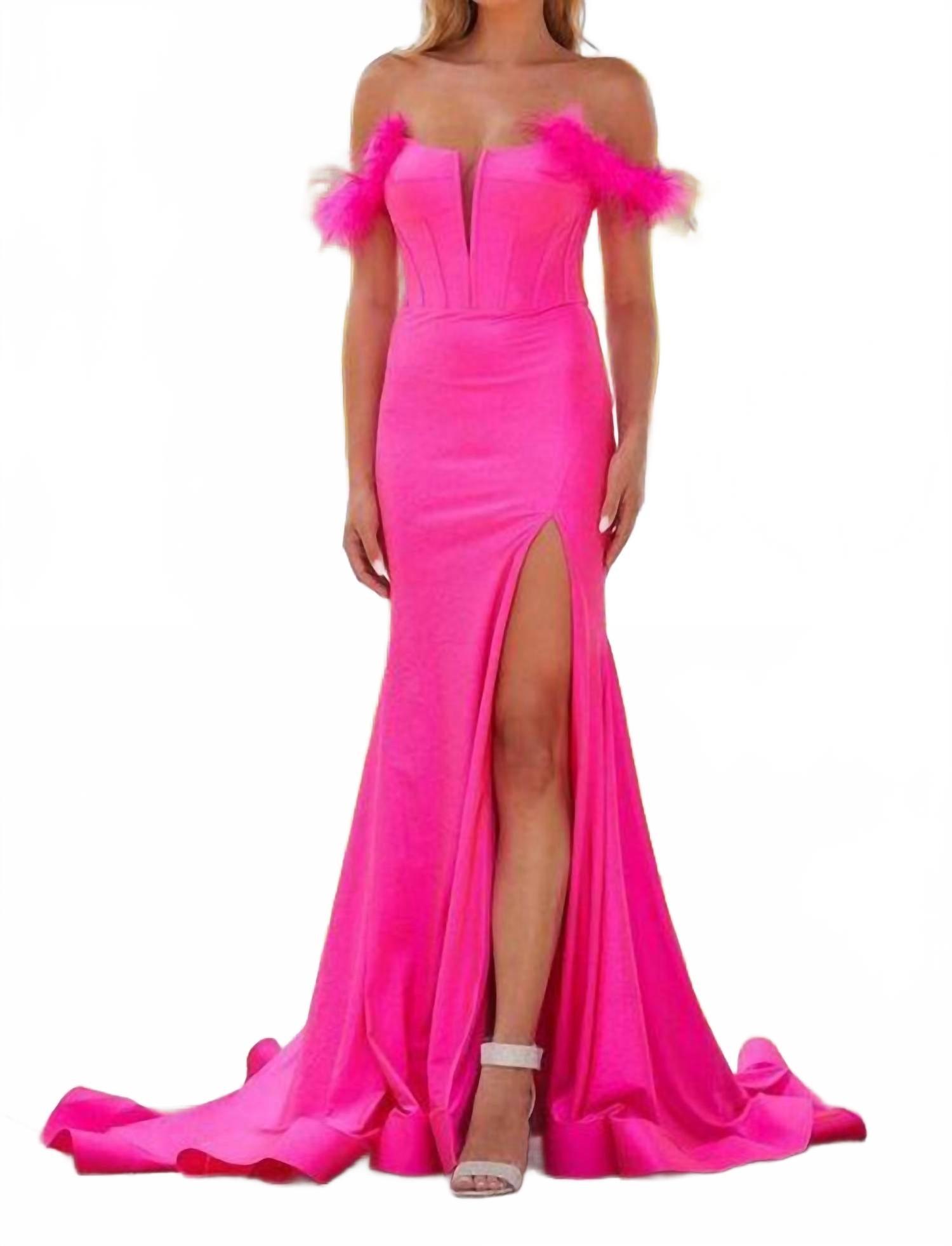 Designer Pink Feather Dresses for Women - Up to 65% off | Lyst