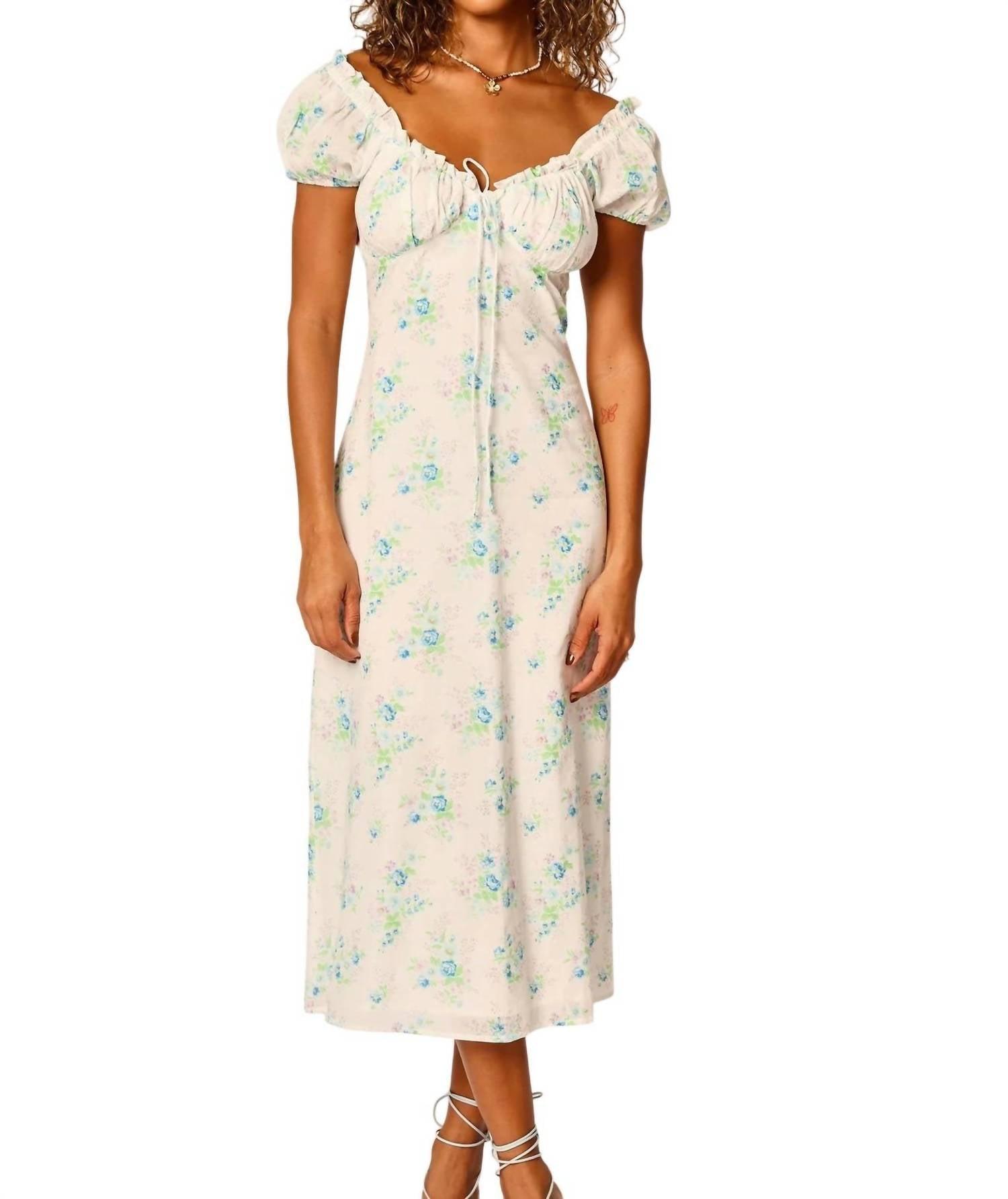 off shoulder white ruffle dress Off-Shoulder Mini Floral Dress in Cream White