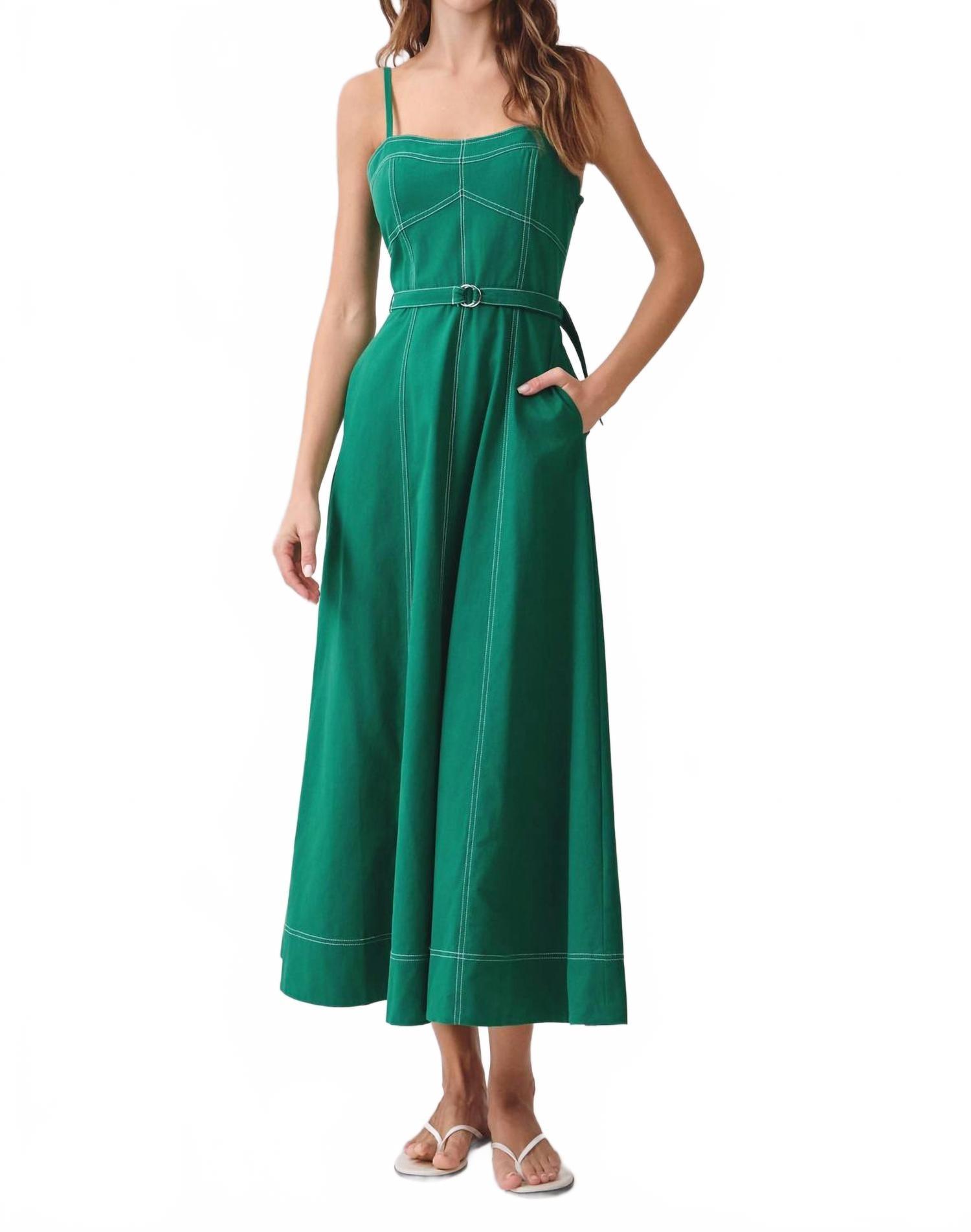 green emerald velvet dress TCEC Cowl-Neck Smock Dress