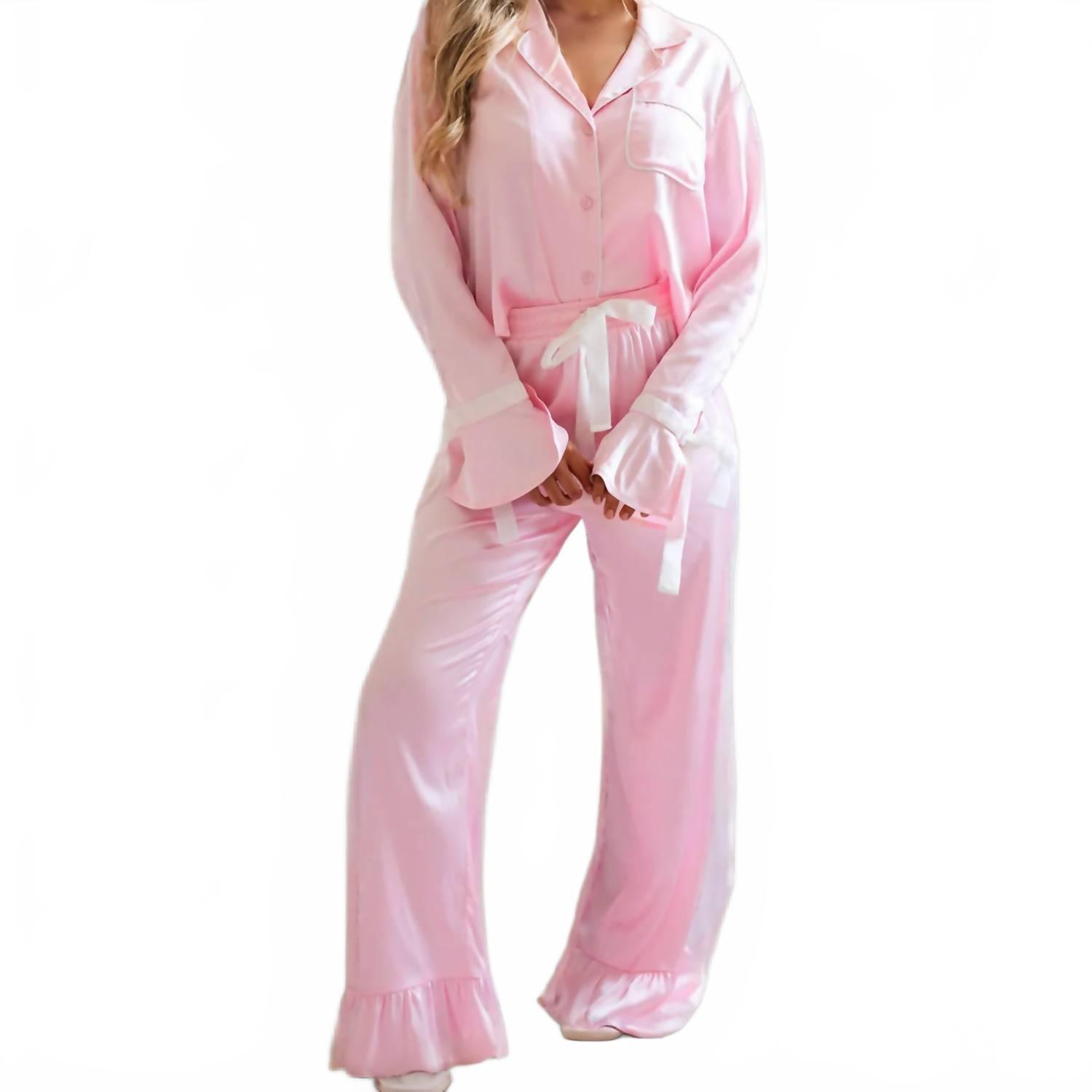 【新品未使用】完売Otona satin pants(pink) Otona satin pants(pink) ご注文から一週間前後で発送予定