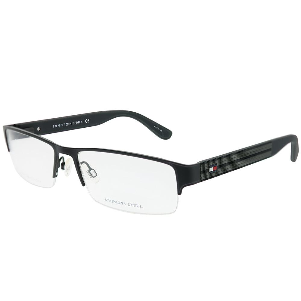 tommy hilfiger semi rimmed eyeglasses