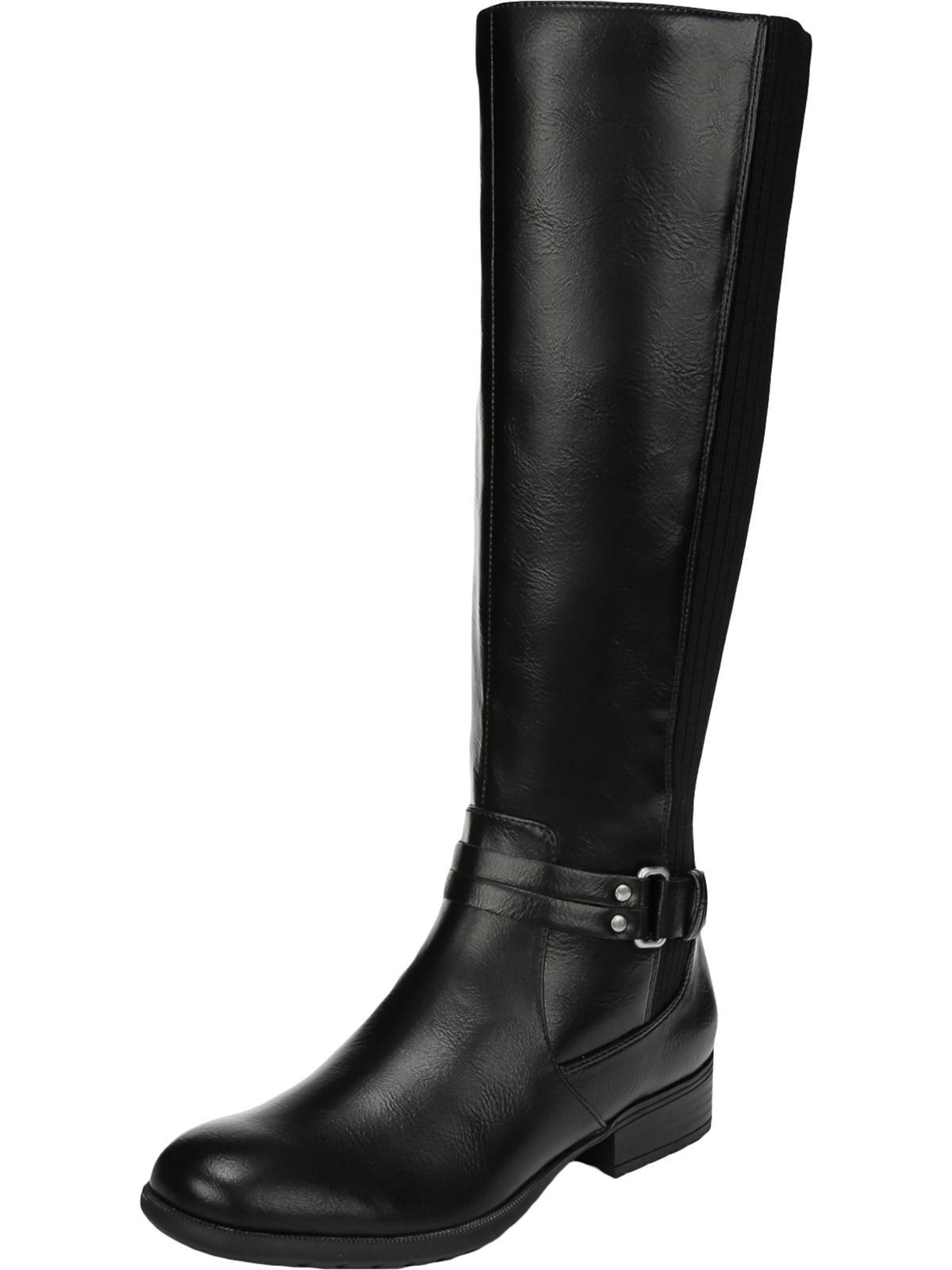 LifeStride X-anita Knee-high Heeled Riding Boots in Black | Lyst