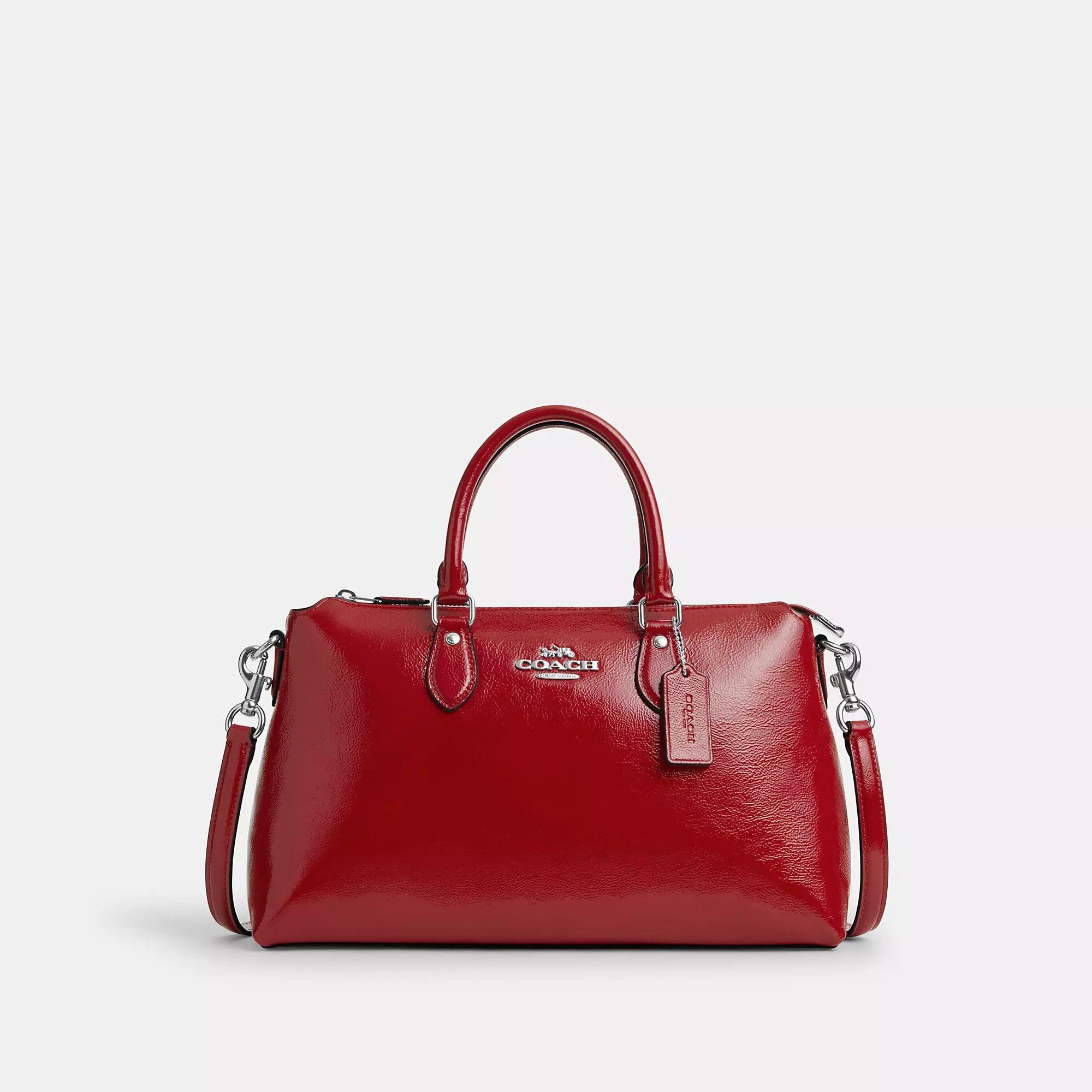 Coach satchel red sale