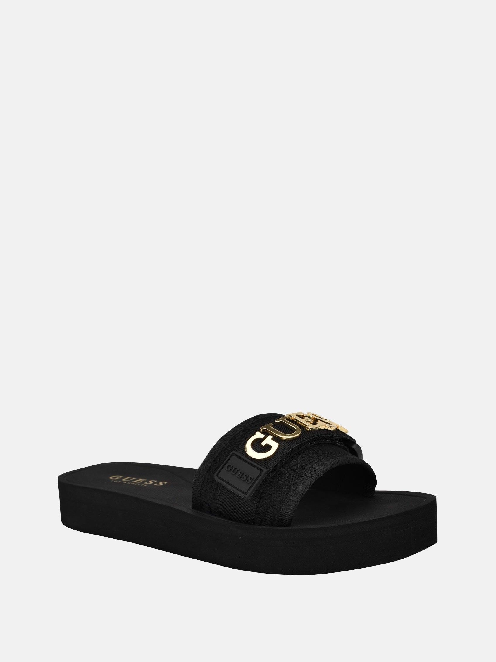 Guess Black Platform Slide Sandals Guess Women main image 3