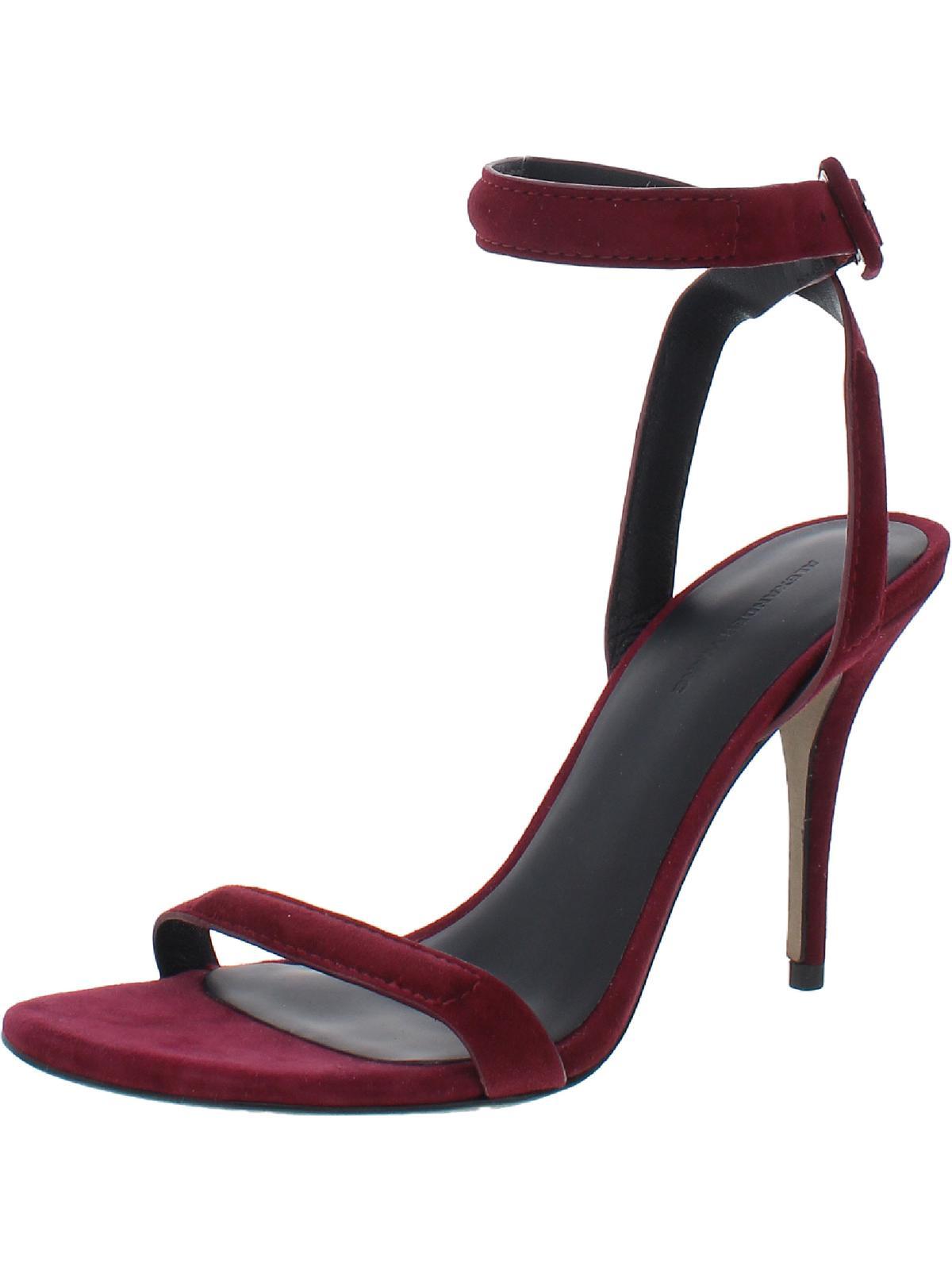 Alexander Wang Antonia Leather Heeled Sandal Ankle Strap in Pink | Lyst