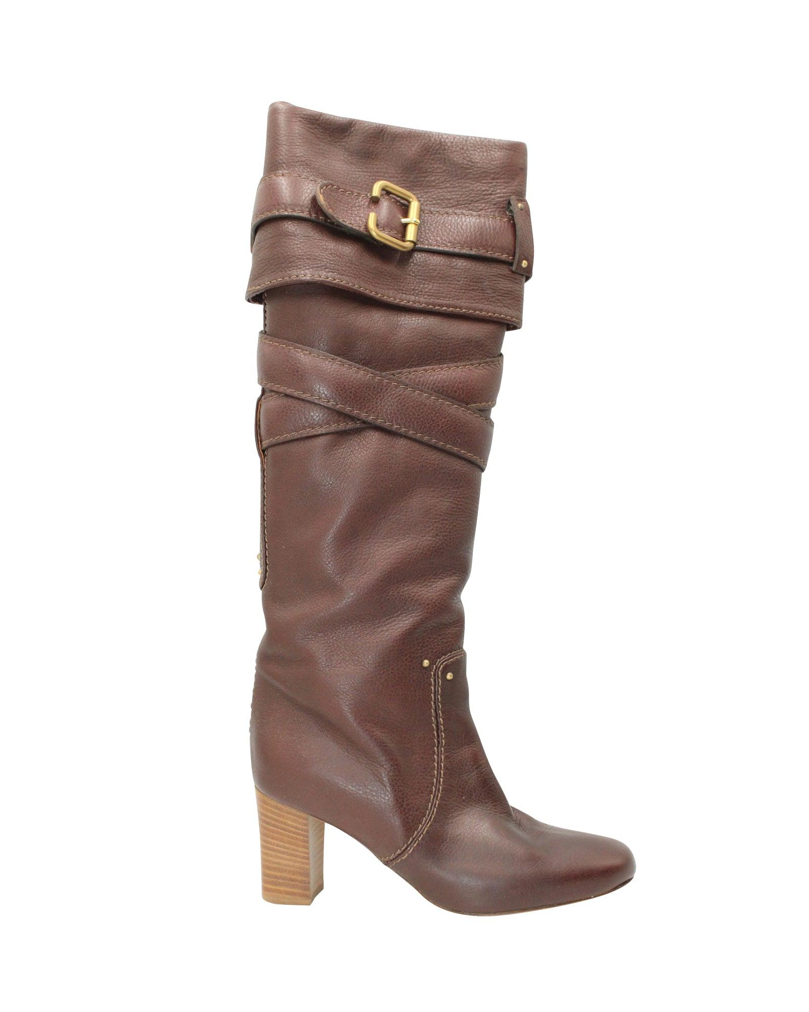 Chloe Chloe Paddington Knee Boots in Brown Lyst
