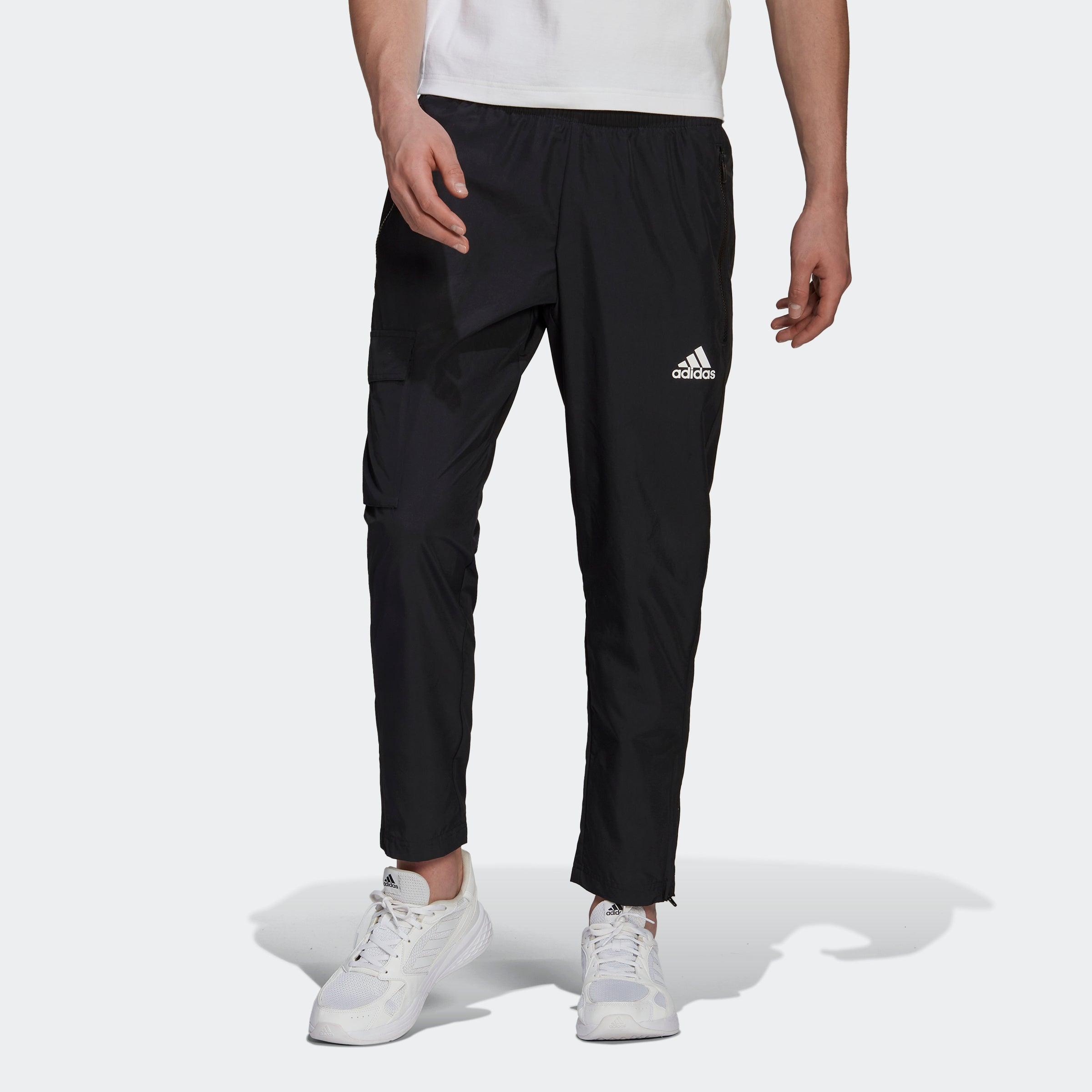 adidas Essentials Brandlove 7/8 Woven Pants in Black for Men | Lyst