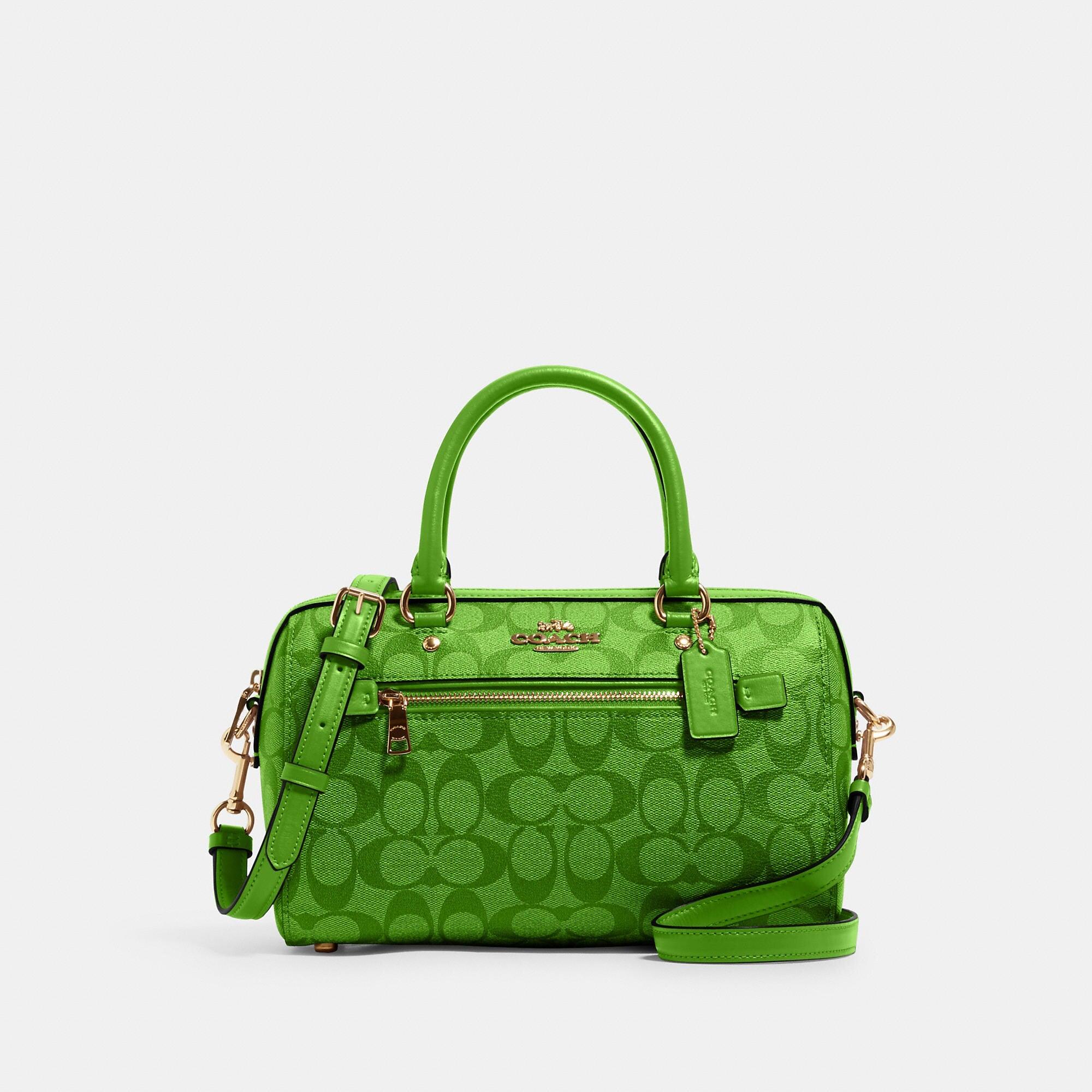 Lime Green Coach Sachel Purse